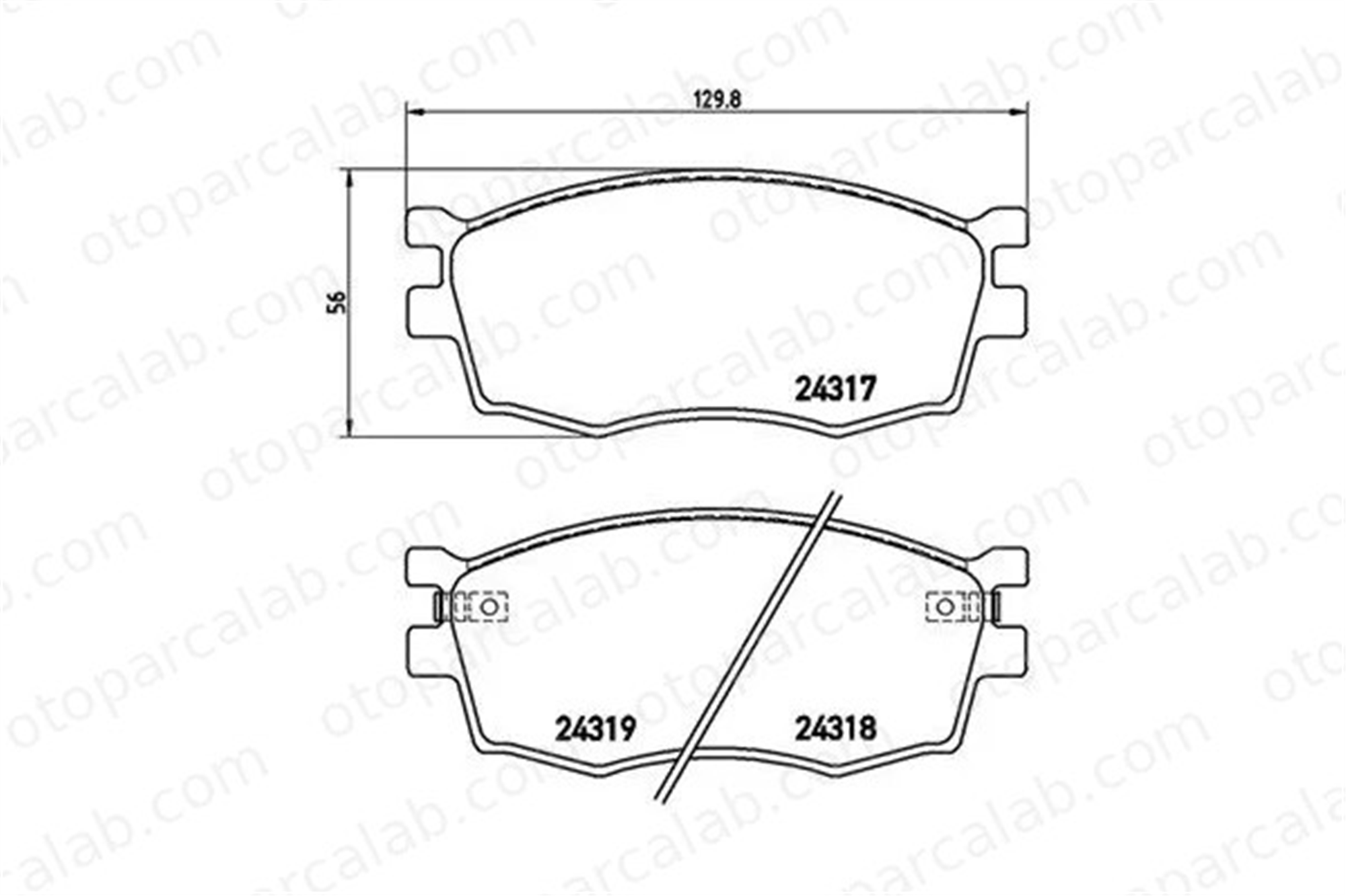 MAGNETI MARELLI 363700430026 Fren Disk Balata Ön KIA RIO II RIO II Sedan 363700430026 581011GA00