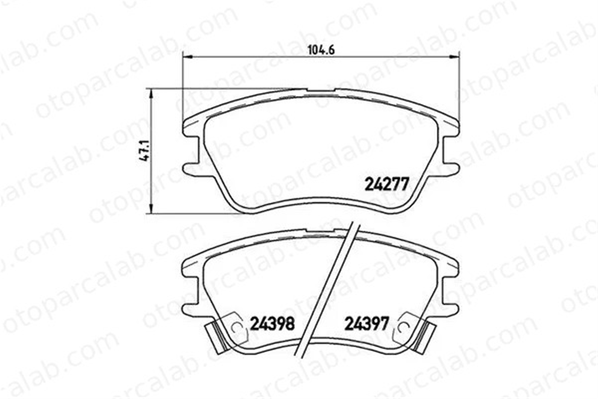 MAGNETI MARELLI 363700430027 Fren Disk Balata Ön HYUNDAI ATOS 363700430027 AC698281D