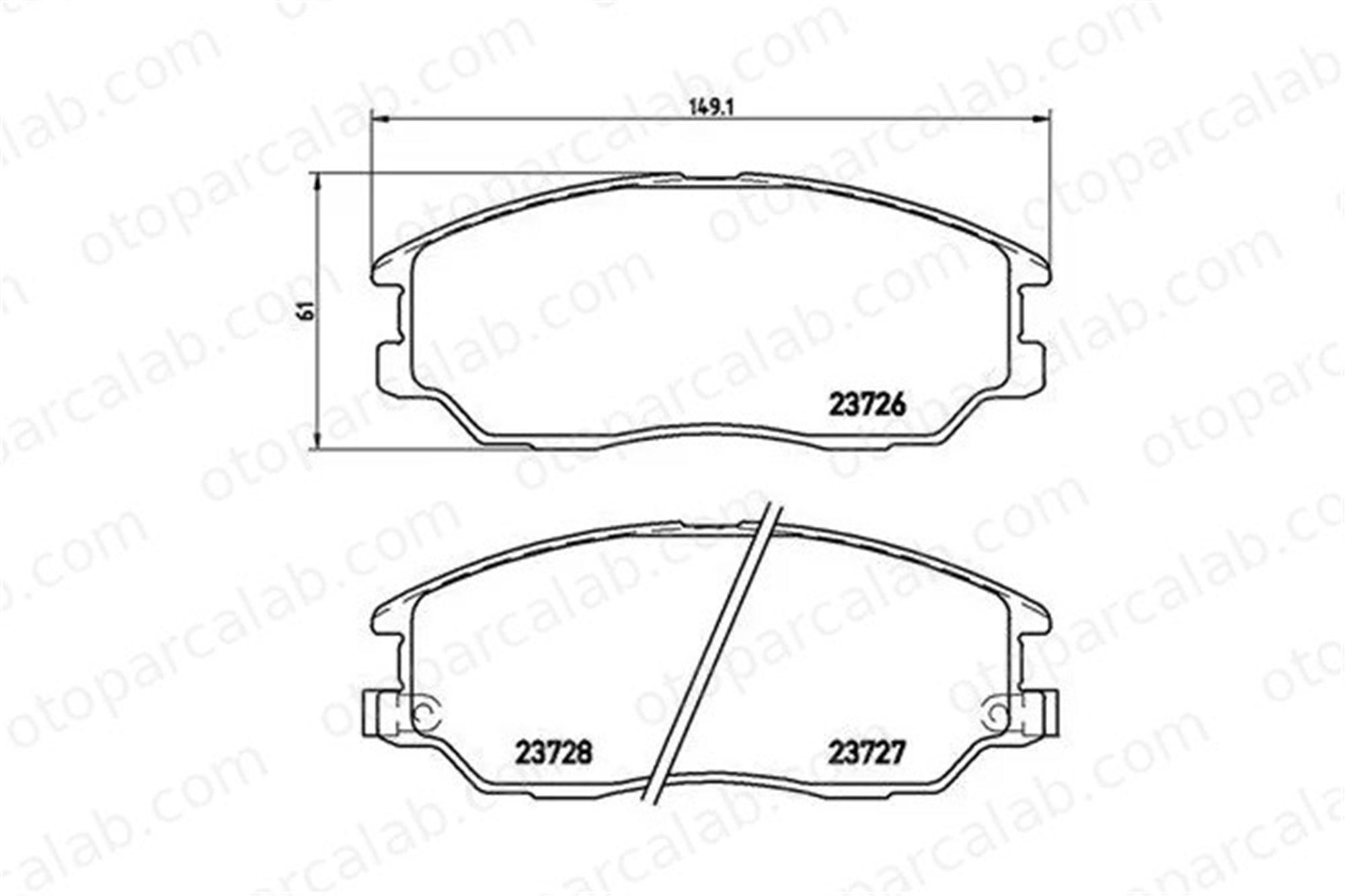 MAGNETI MARELLI 363700430028 Fren Disk Balata Ön SSANGYONG RODIUS I RODIUS II 363700430028 5810139A60