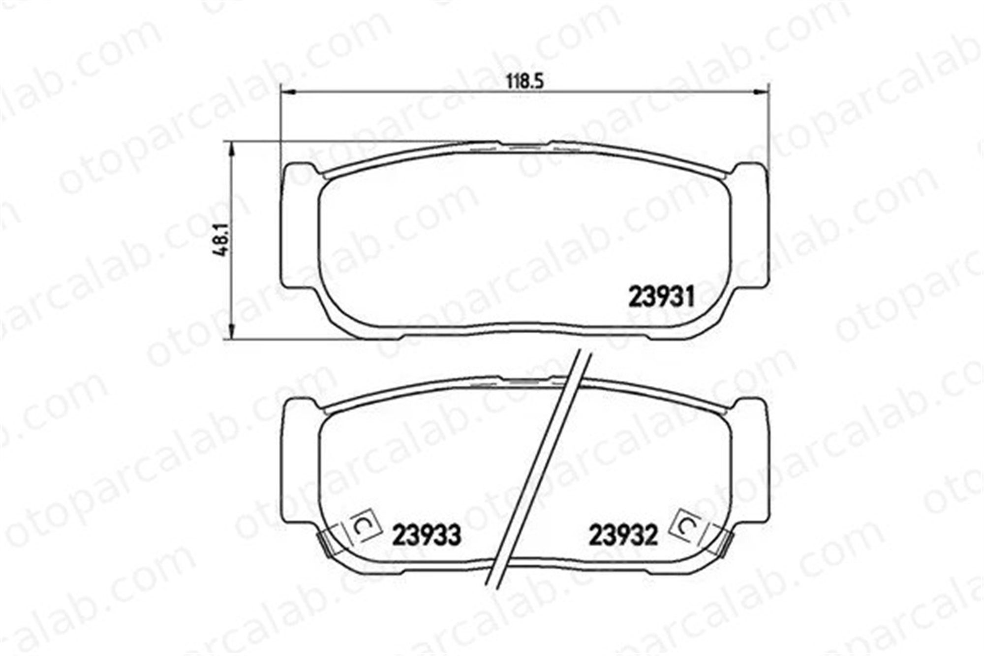 MAGNETI MARELLI 363700430057 Fren Disk Balata Arka SSANGYONG KYRON KIA SORENTO I 363700430057 4841321B10