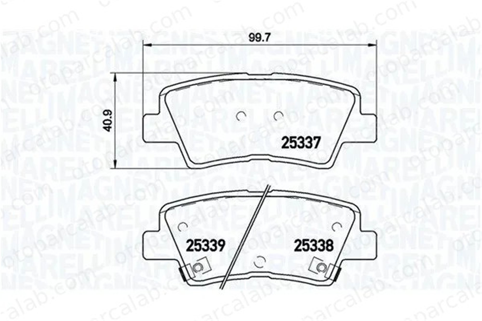 MAGNETI MARELLI 363700430067 Fren Disk Balata Ön veya Arka KIA CEE'D HYUNDAI i30 363700430067 128421336