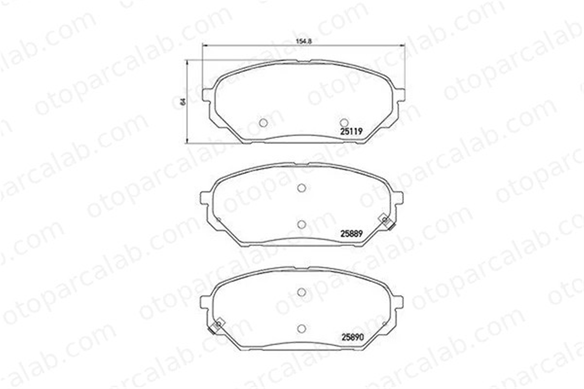 MAGNETI MARELLI 363700430071 Fren Disk Balata Ön HYUNDAI ix55 363700430071 581013JA00