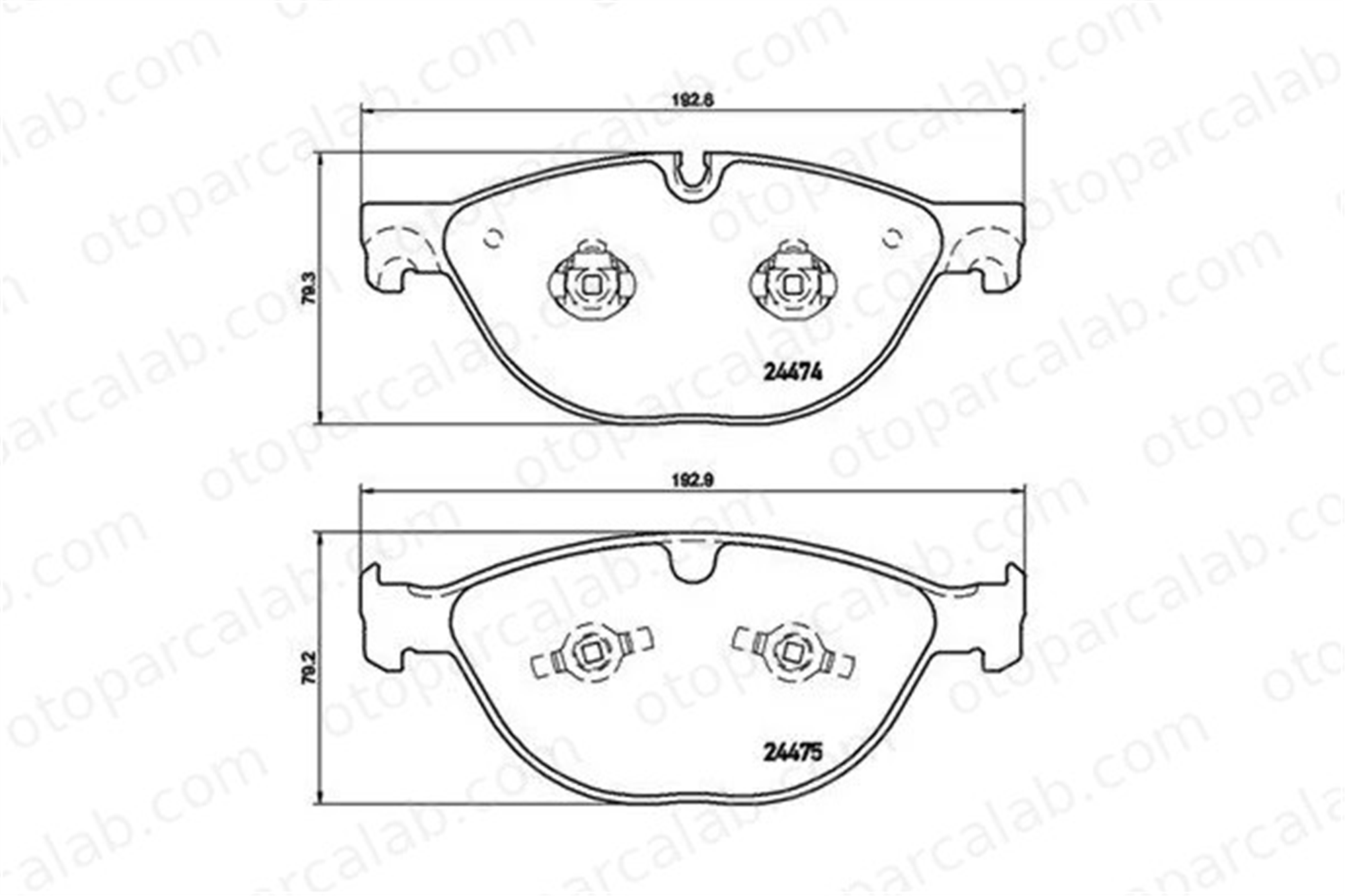 MAGNETI MARELLI 363700436025 Fren Disk Balata Ön JAGUAR XK II Coupe XJ 363700436025 C2D3801