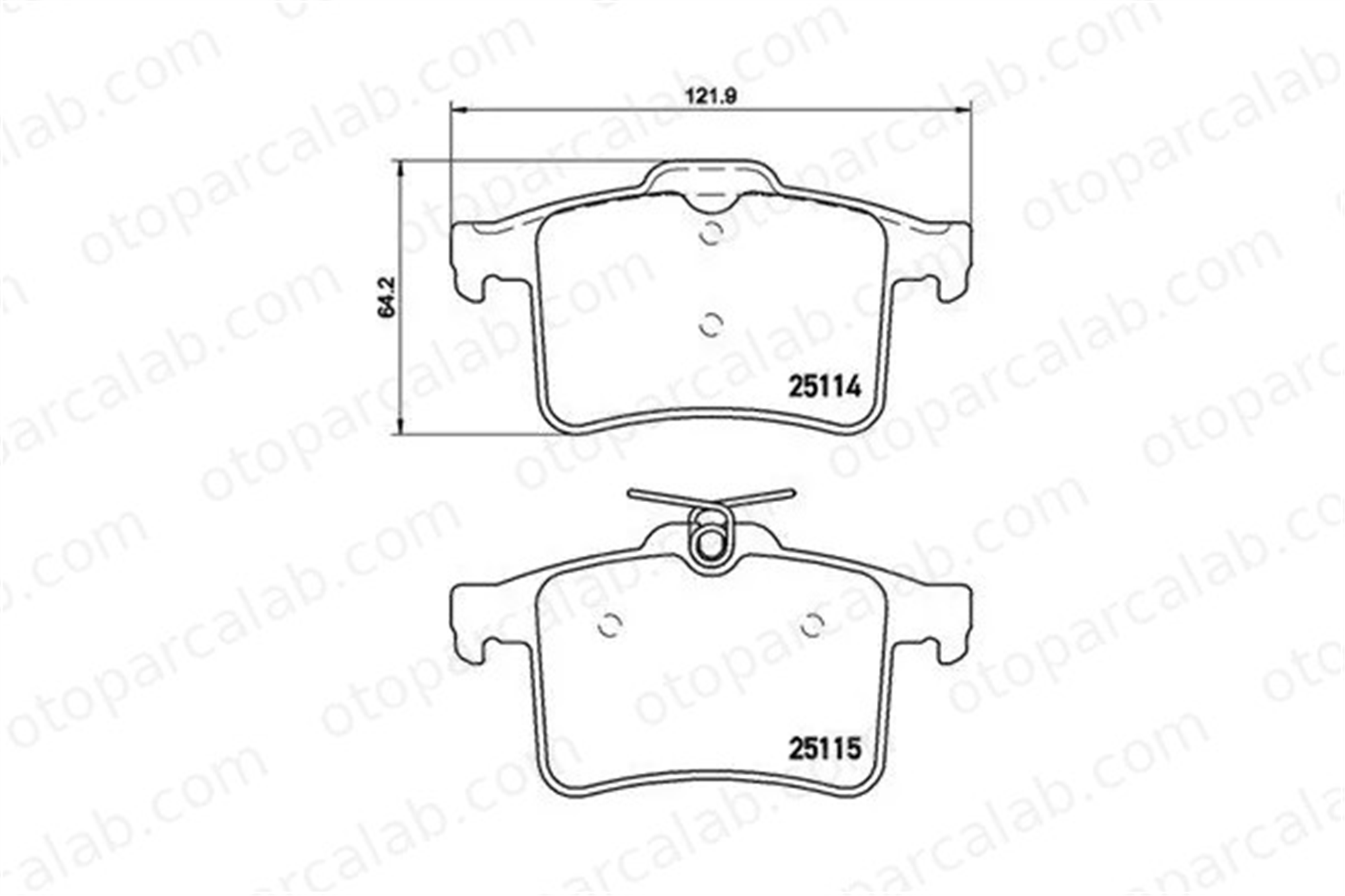 MAGNETI MARELLI 363700436026 Fren Disk Balata Arka JAGUAR XK II Coupe XJ 363700436026 C2D3792