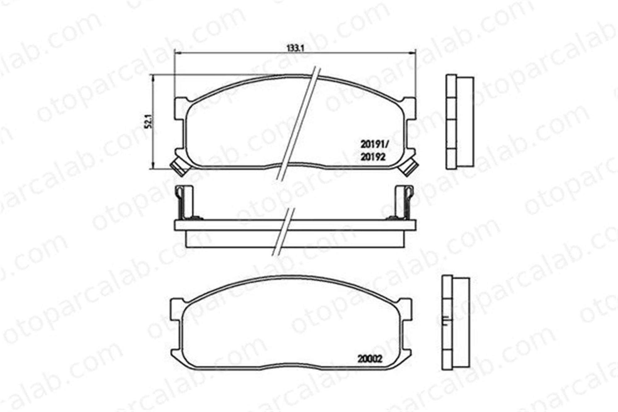 MAGNETI MARELLI 363700449010 Fren Disk Balata Ön MAZDA E Panelvan/Van E Platform şasi 363700449010 3250077
