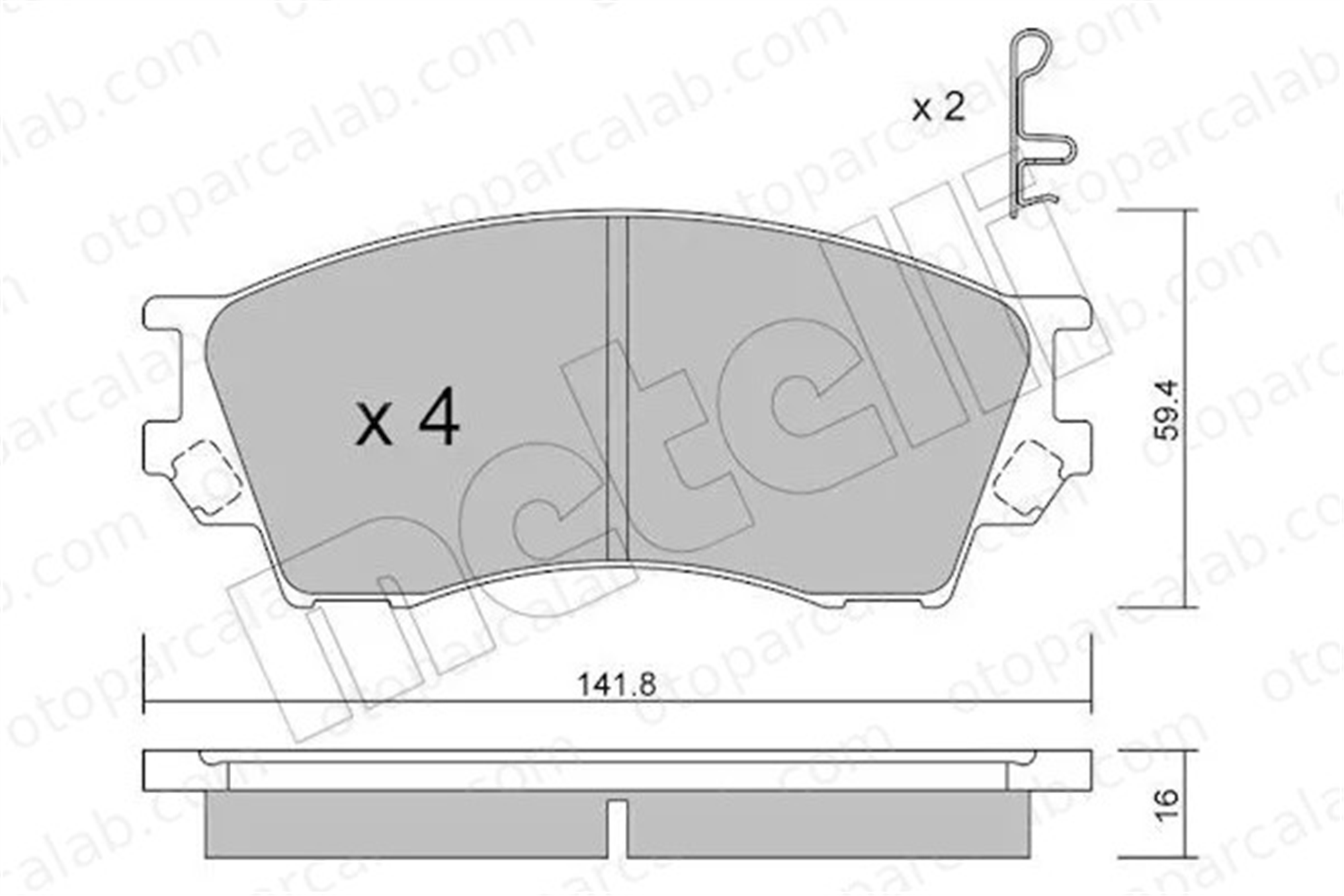 MAGNETI MARELLI 363700449019 Fren Disk Balata Ön MAZDA B-SERIE XEDOS 9 363700449019 1U1C3328Z