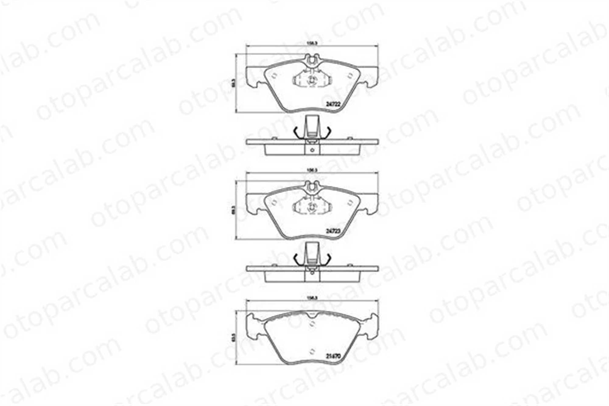 MAGNETI MARELLI 363700450075 Fren Disk Balata Ön MERCEDES-BENZ E-SERISI E-SERISI T-Model 363700450075 44200720