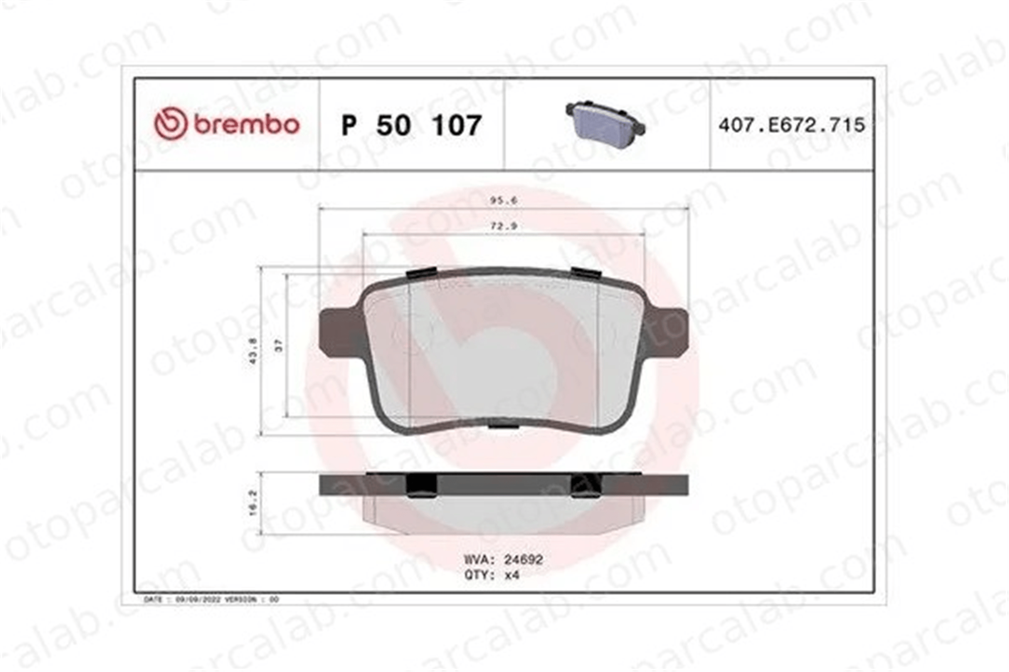 MAGNETI MARELLI 363700450107 Fren Disk Balata Arka MERCEDES-BENZ CITAN Kasa/büyük limuzin CITAN MPV 363700450107 4154210400