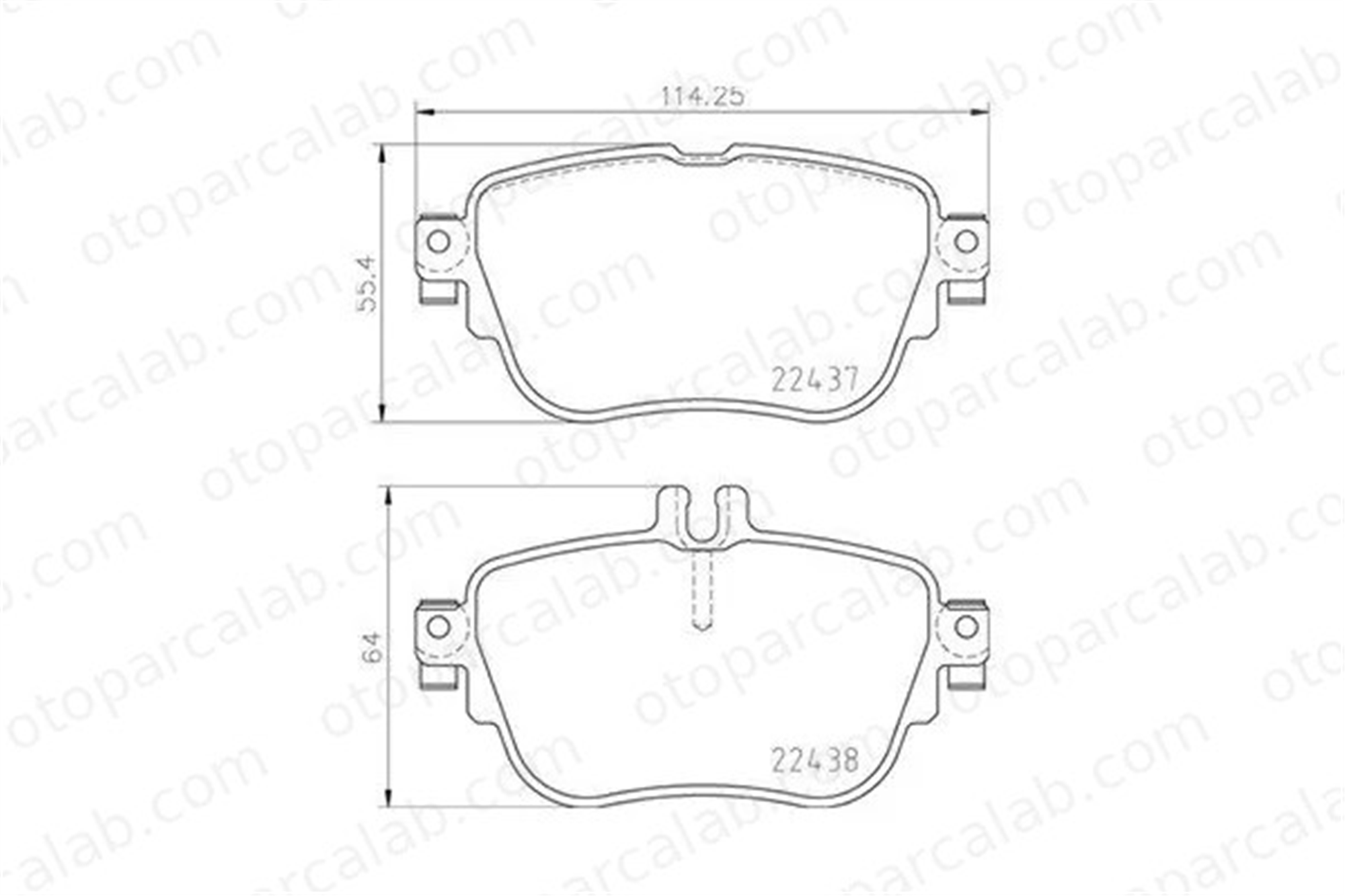 MAGNETI MARELLI 363700450136 Fren Disk Balata Arka MERCEDES-BENZ E-SERISI E-SERISI Coupe 4205602 4206000