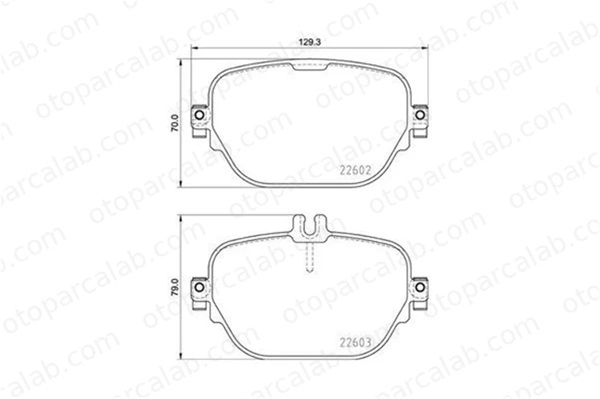MAGNETI MARELLI 363700450138 Fren Disk Balata Arka MERCEDES-BENZ E-SERISI E-SERISI T-Model 4204900 4203004