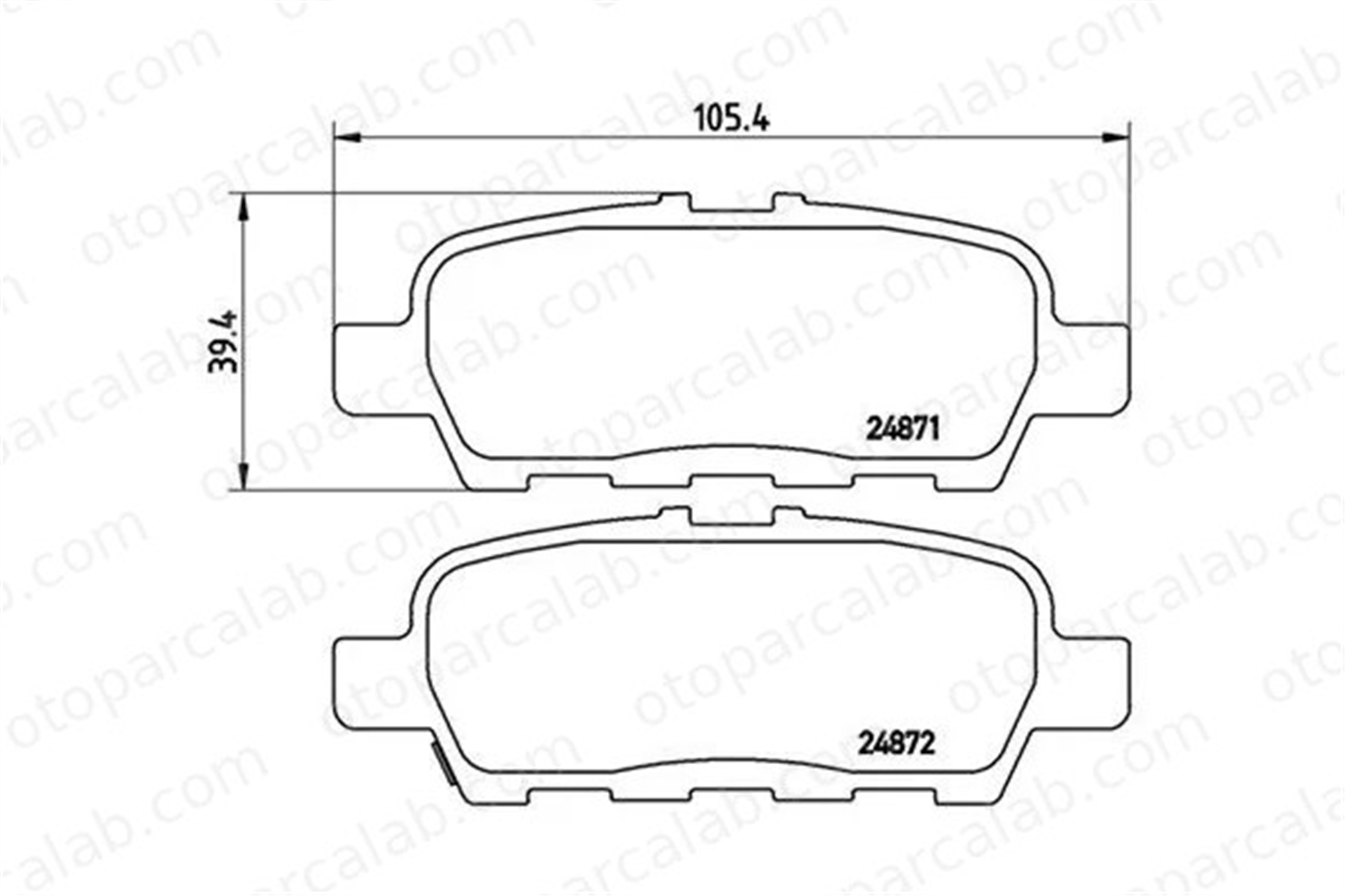 MAGNETI MARELLI 363700456068 Fren Disk Balata Arka SUZUKI GRAND VITARA II NISSAN JUKE 363700456068 D40603TA3A