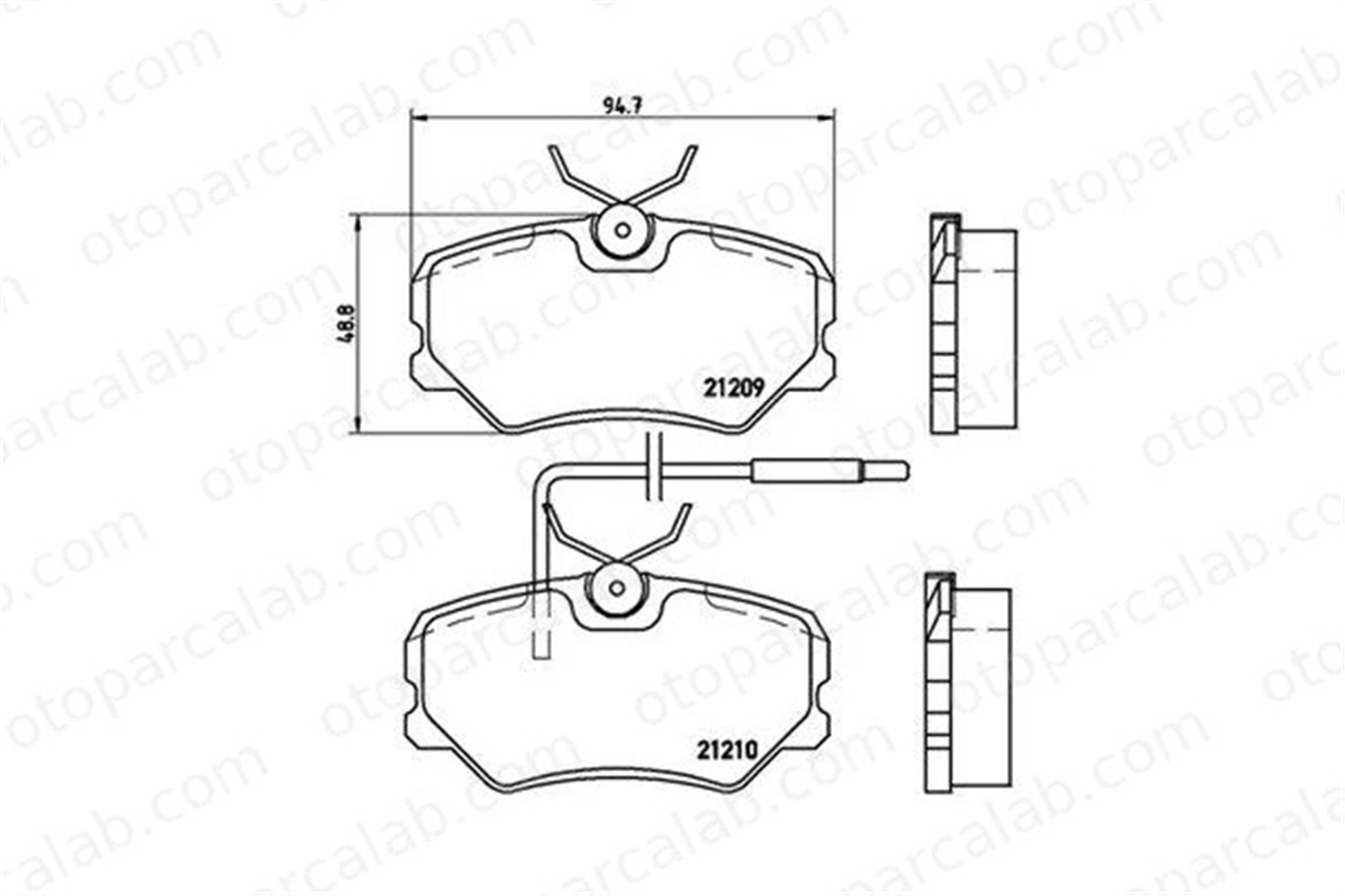 MAGNETI MARELLI 363700461035 Fren Disk Balata Ön PEUGEOT 405 I 405 I Break 363700461035 1611458780
