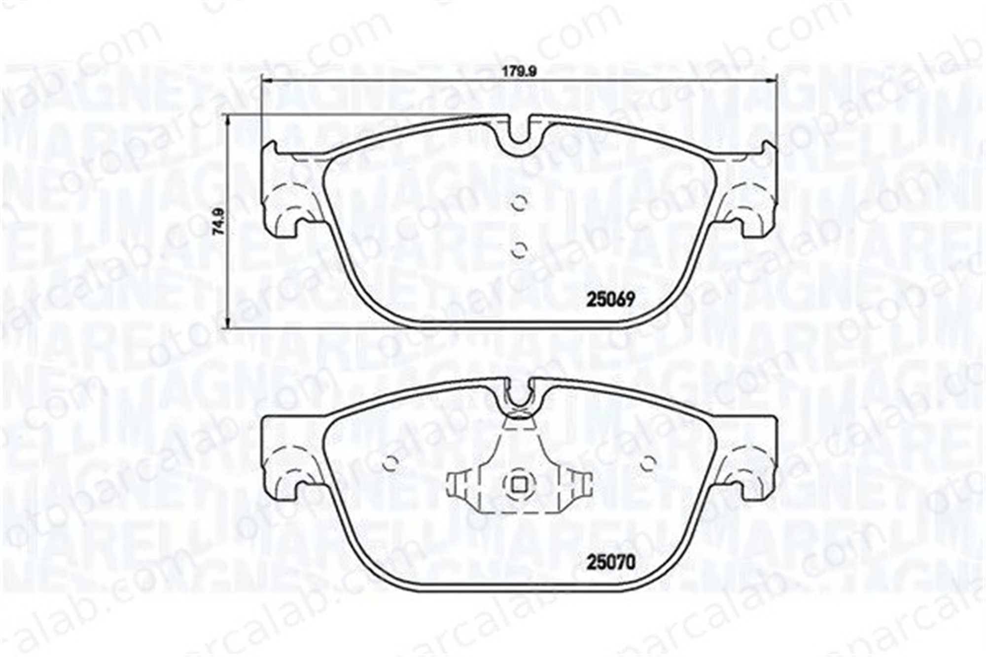 MAGNETI MARELLI 363700461115 Fren Disk Balata Ön PEUGEOT 508 I 508 SW I 363700461115 1610104080