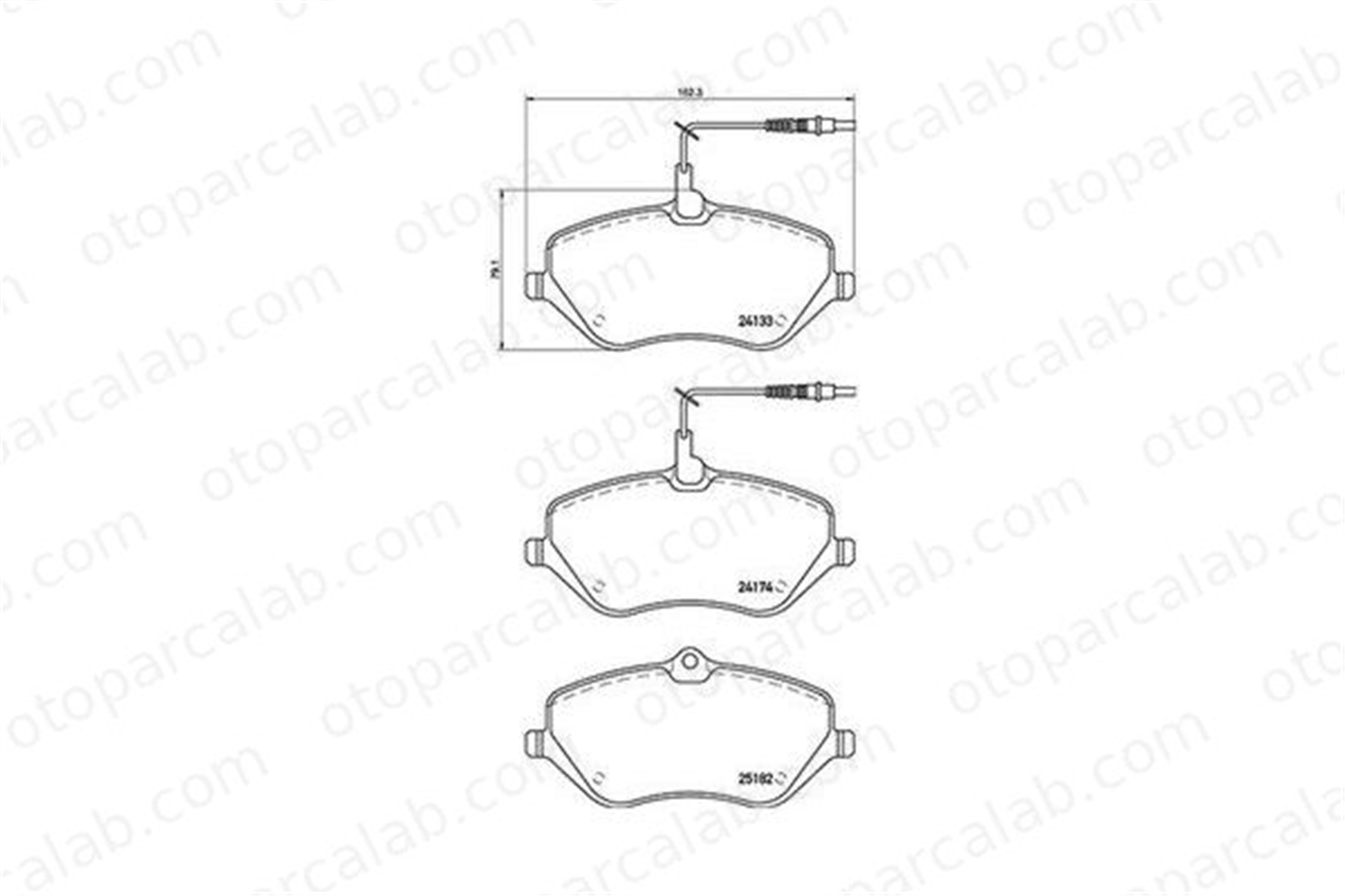 MAGNETI MARELLI 363700461119 Fren Disk Balata Ön PEUGEOT 407 SW 407 363700461119 1611334980