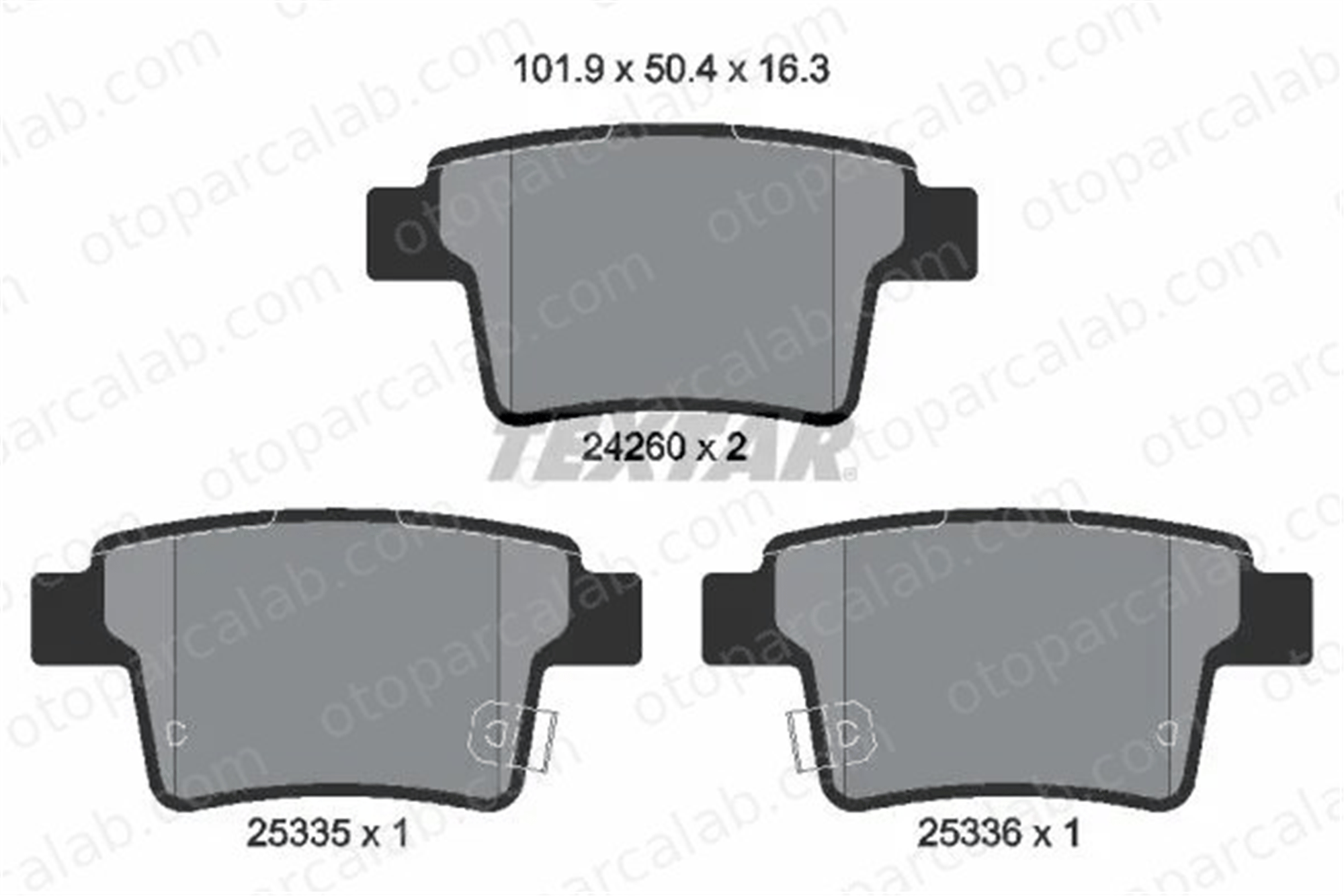 MAGNETI MARELLI 363700466002 Fren Disk Balata Arka FORD MONDEO III Sedan MONDEO III 363700466002 1014014205