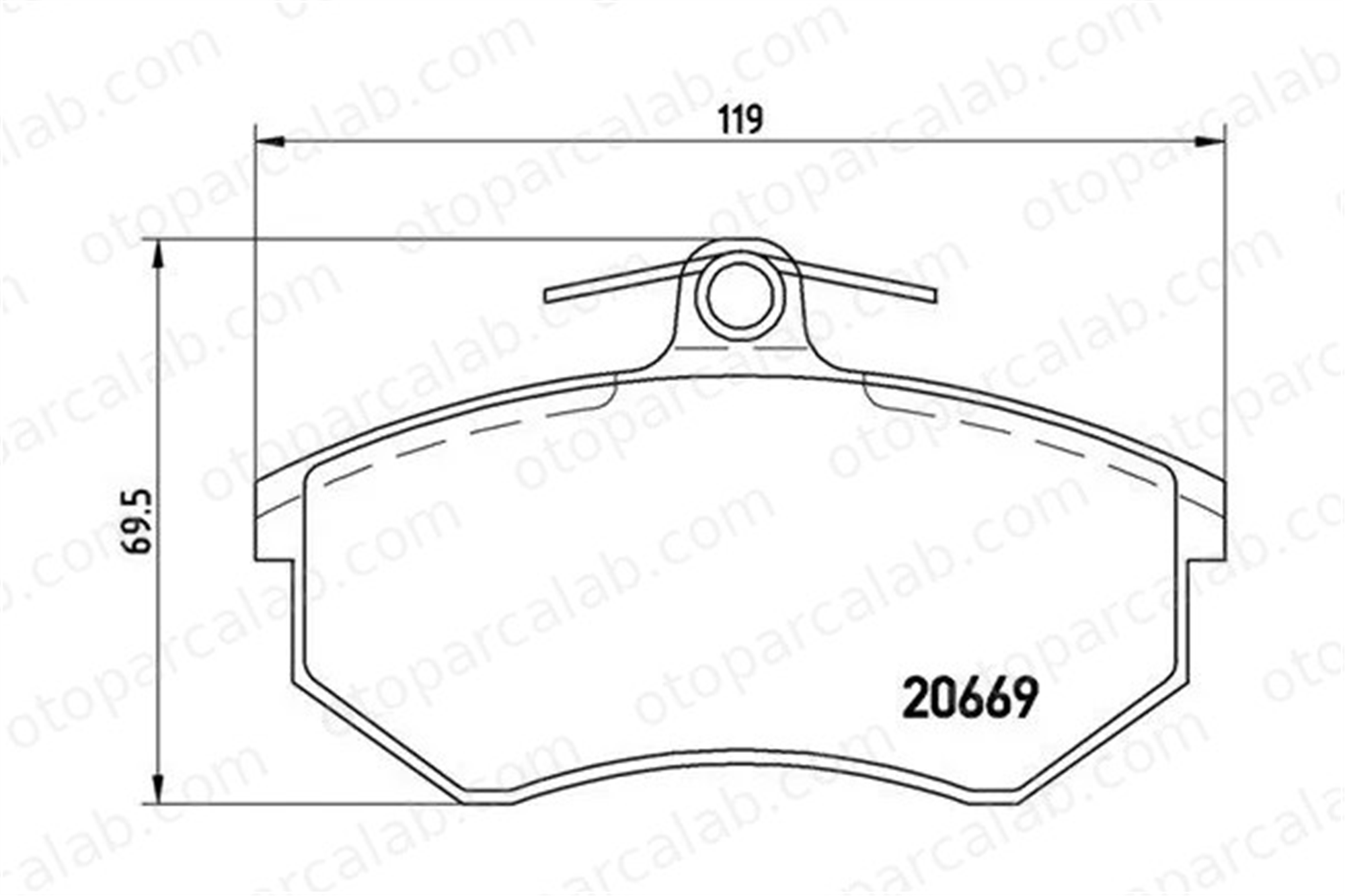 MAGNETI MARELLI 363700485092 Fren Disk Balata Ön AUDI 80 B3 Sedan 80 B4 Sedan 363700485092 357698151
