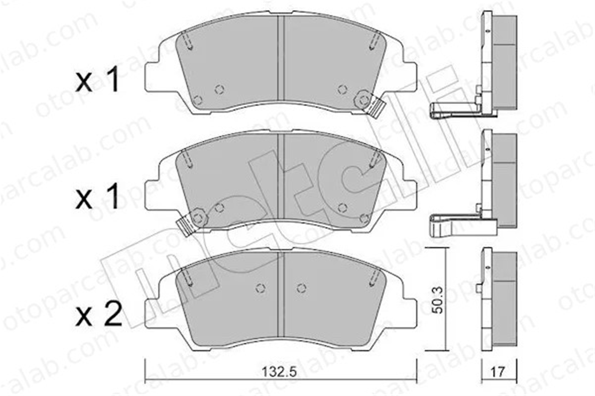 MAHER 00057 Fren Disk Balata Ön HYUNDAI i10 II i10 III 58101B9A75 58101B4A00