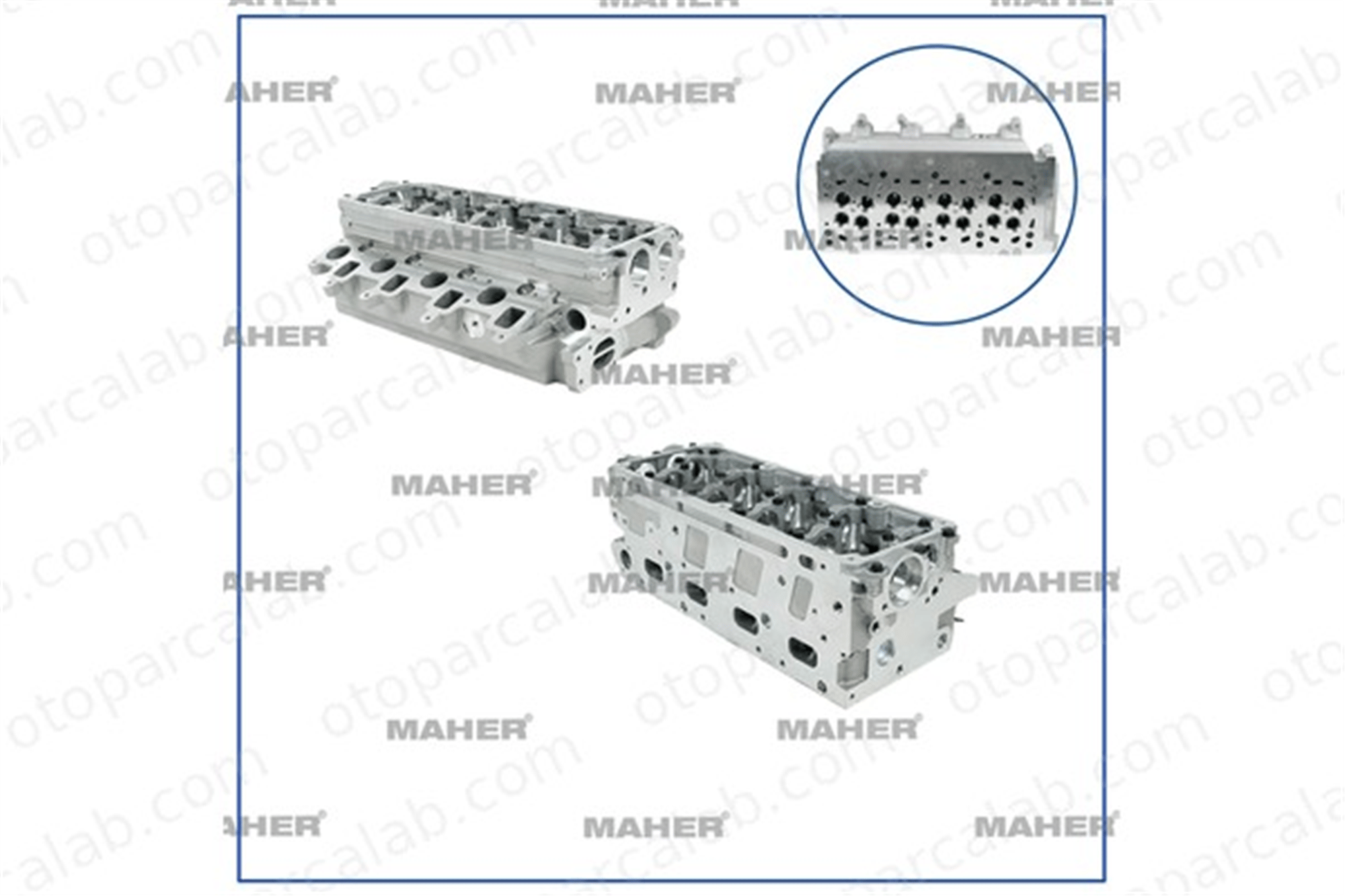 MAHER 00707 Silindir Kapağı VW CRAFTER 30-50 Panelvan/Van CRAFTER 30-50 Platform şasi 3L103265K 908728