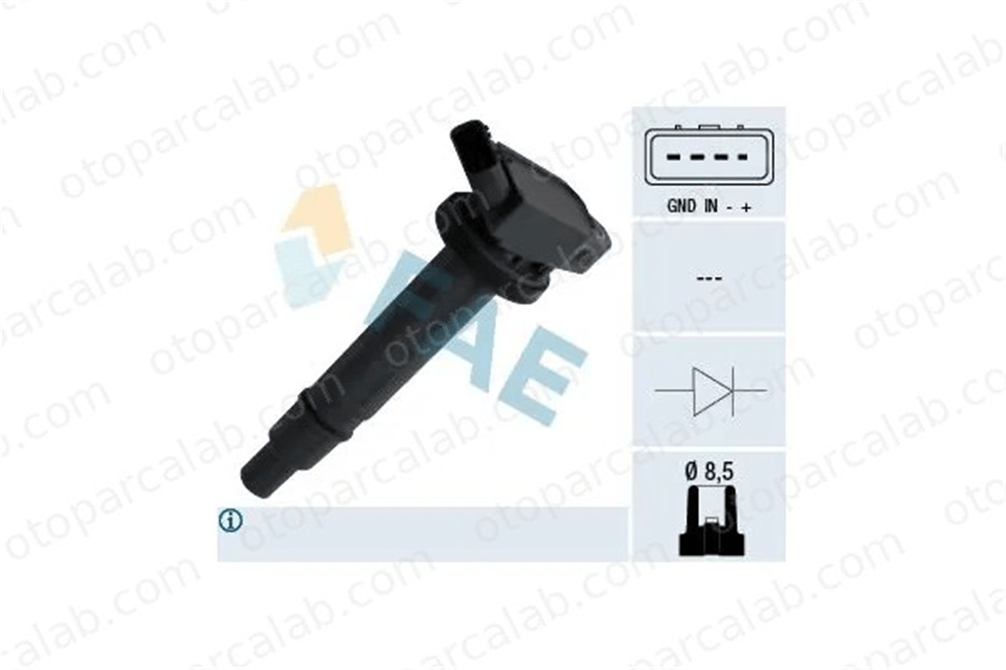 MAHER 00728 Ateşleme Bobini TOYOTA AVENSIS AVENSIS Station wagon 9091902247 9091902248