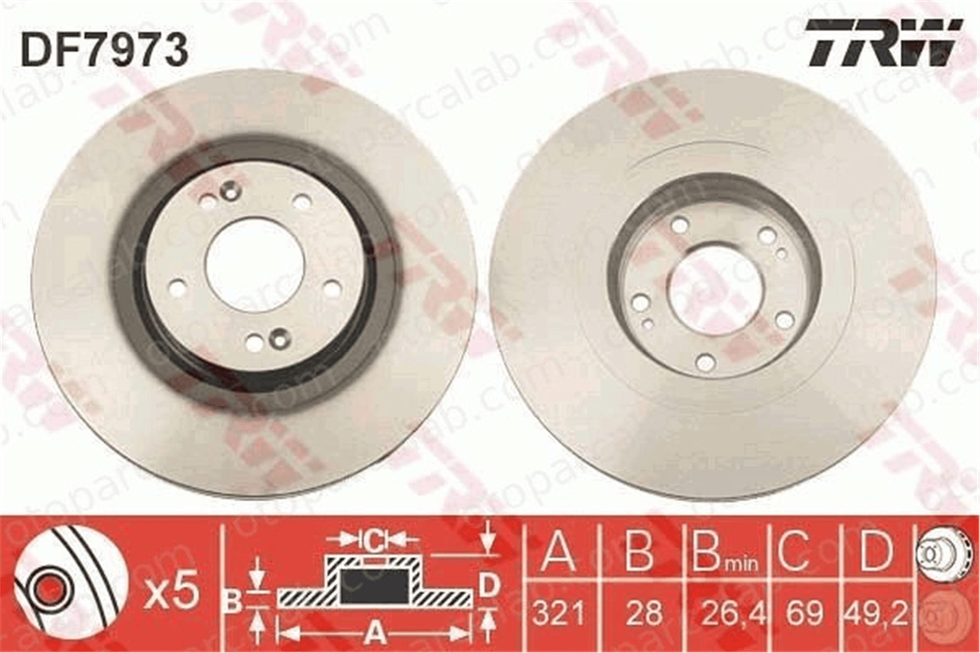 MAHER 03762 Fren Disk Ayna Ön Sağ ve Sol HYUNDAI SANTA FÉ III SANTA FE IV 517122W700 517122P700