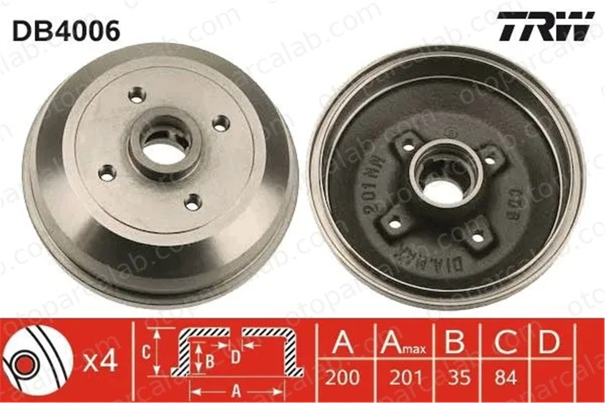 MAHER 03812 Kampana Arka Sağ veya Sol OPEL CORSA A Hatchback CORSA A TR 418117 90007526