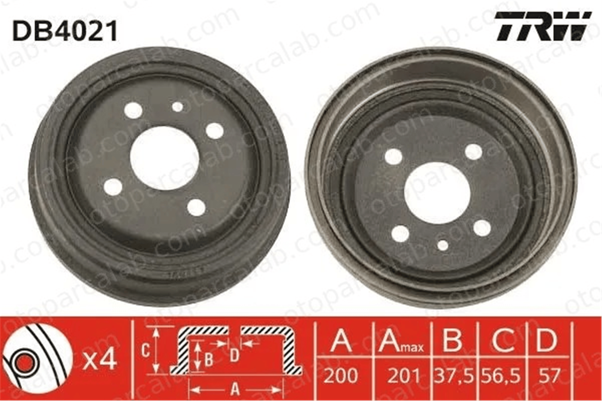 MAHER 03820 Kampana Arka Sağ veya Sol OPEL KADETT E Hatchback KADETT E 568058 90086194