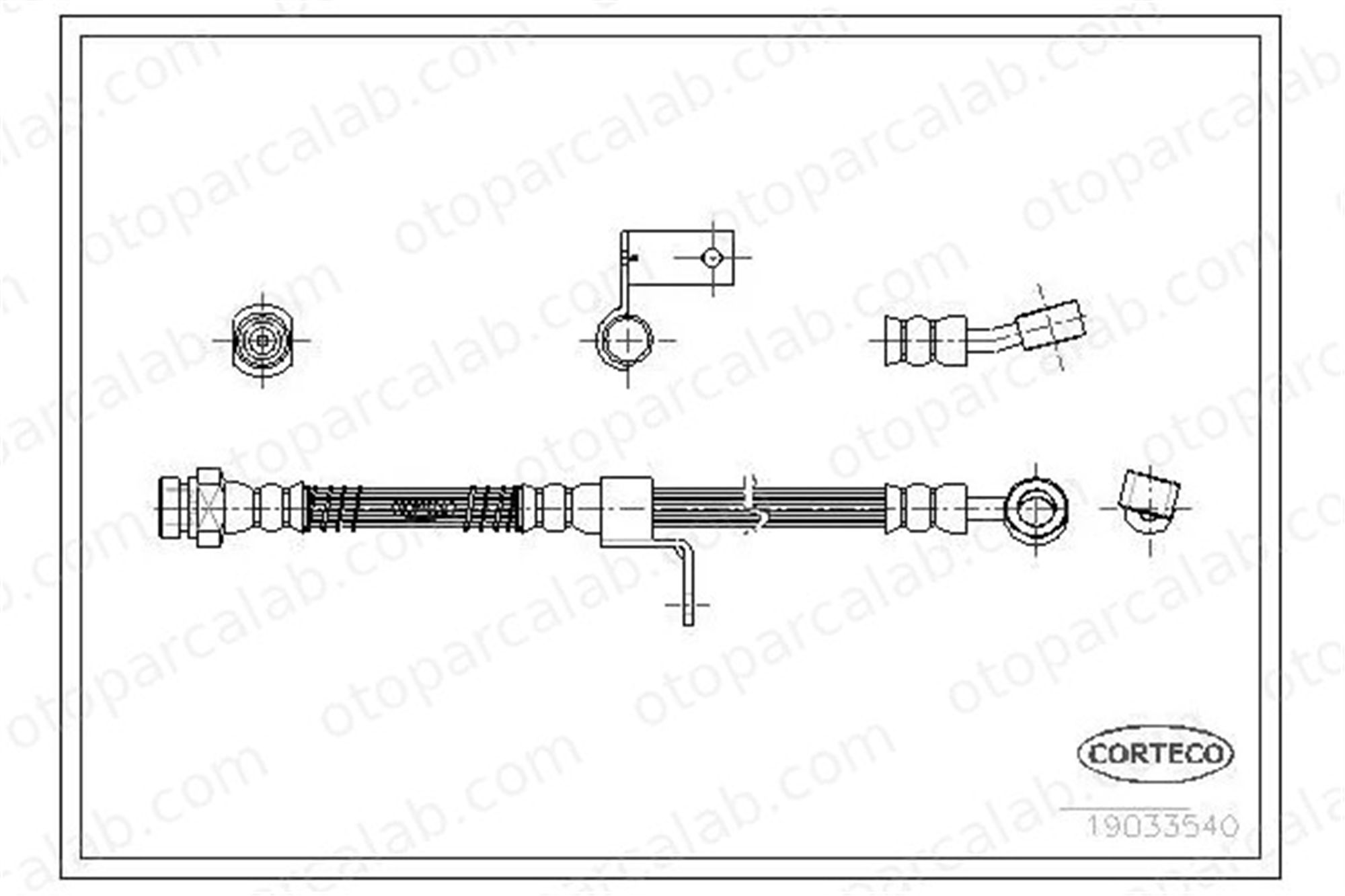 MAHER 03954 Fren Hortumu Ön Sağ veya Sol HYUNDAI ELANTRA III Sedan ELANTRA III 587322D000