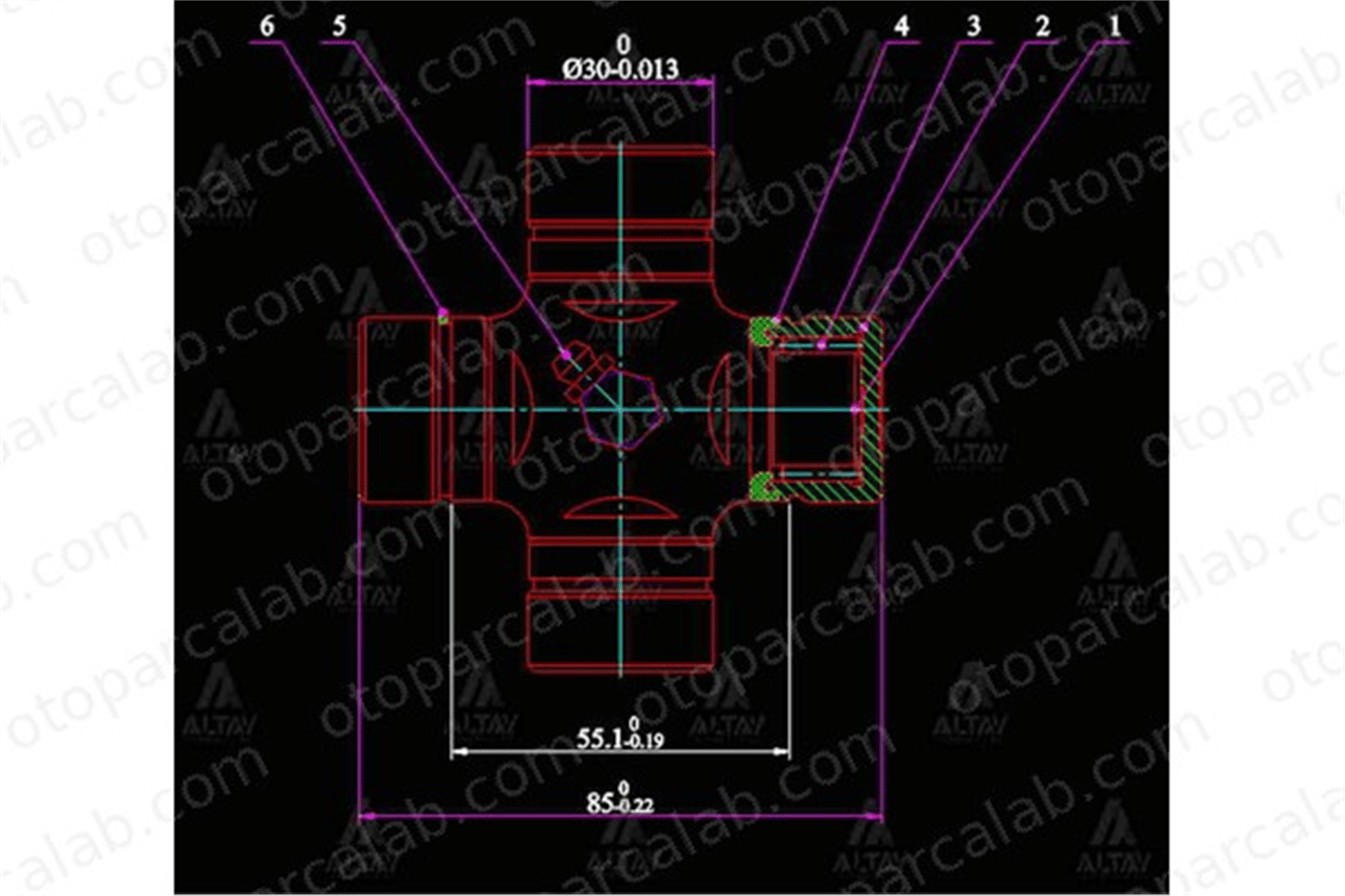 MAHER 10389 Mafsal İstavrozu MITSUBISHI L200 PAJERO SPORT I GUM93 49140