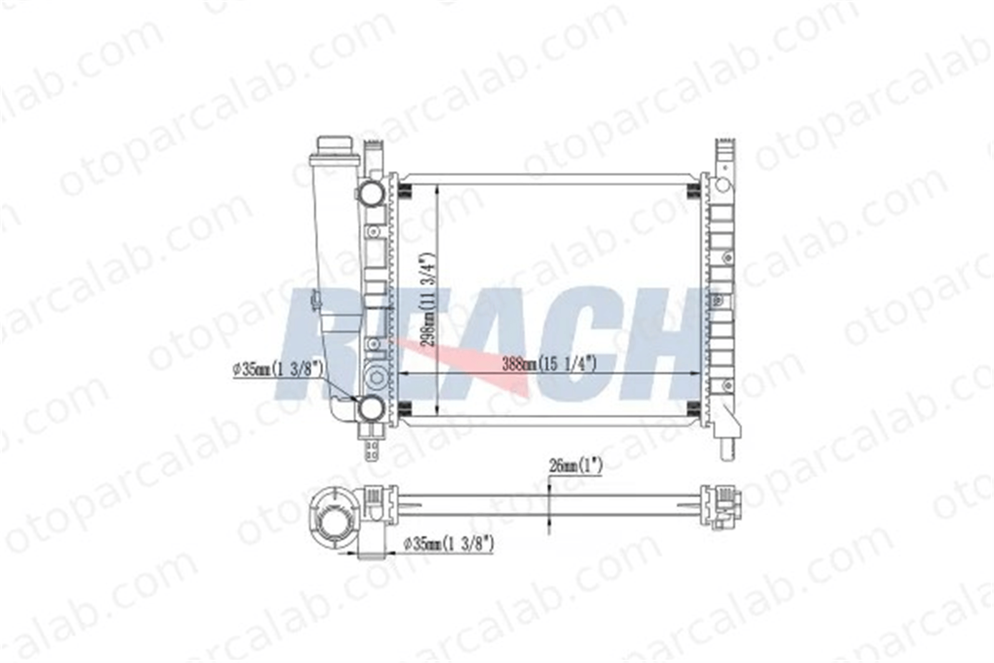 MAHER 10477 Su Radyatörü FIAT UNO 7556137 5938962