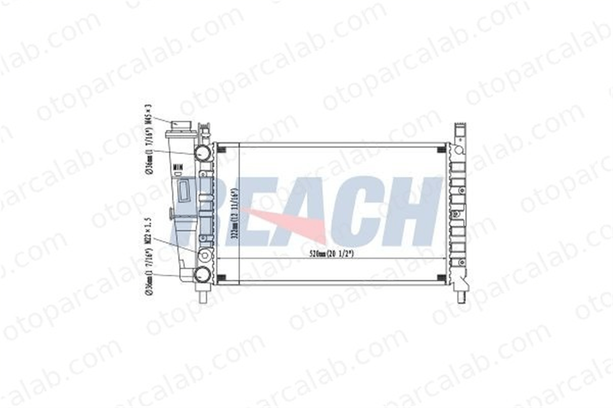MAHER 10480 Su Radyatörü FIAT FIORINO Kasa/büyük limuzin UNO 7075124 7685063