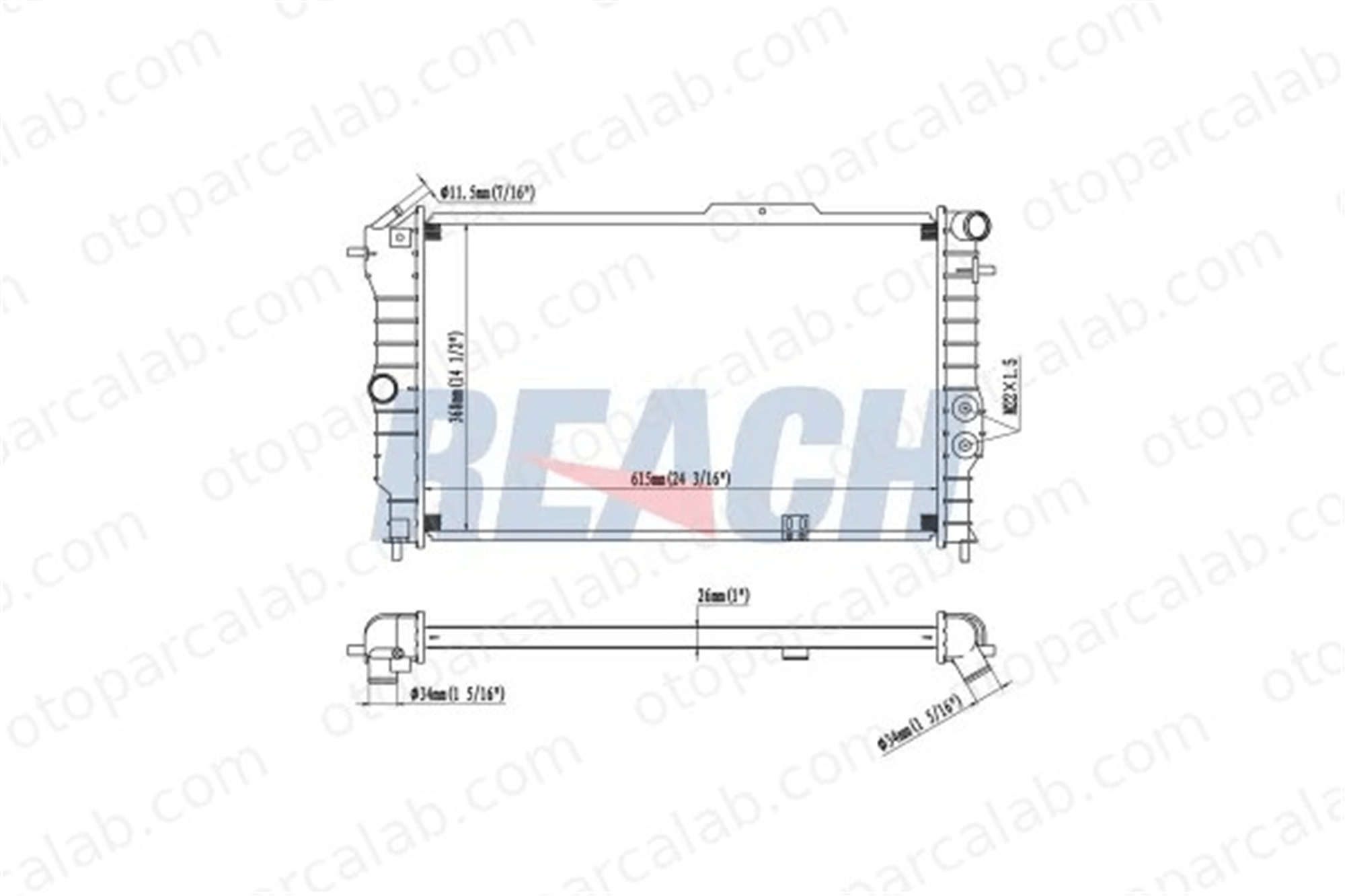 MAHER 10590 Su Radyatörü OPEL VECTRA A VECTRA A Hatchback 90443466 1300092