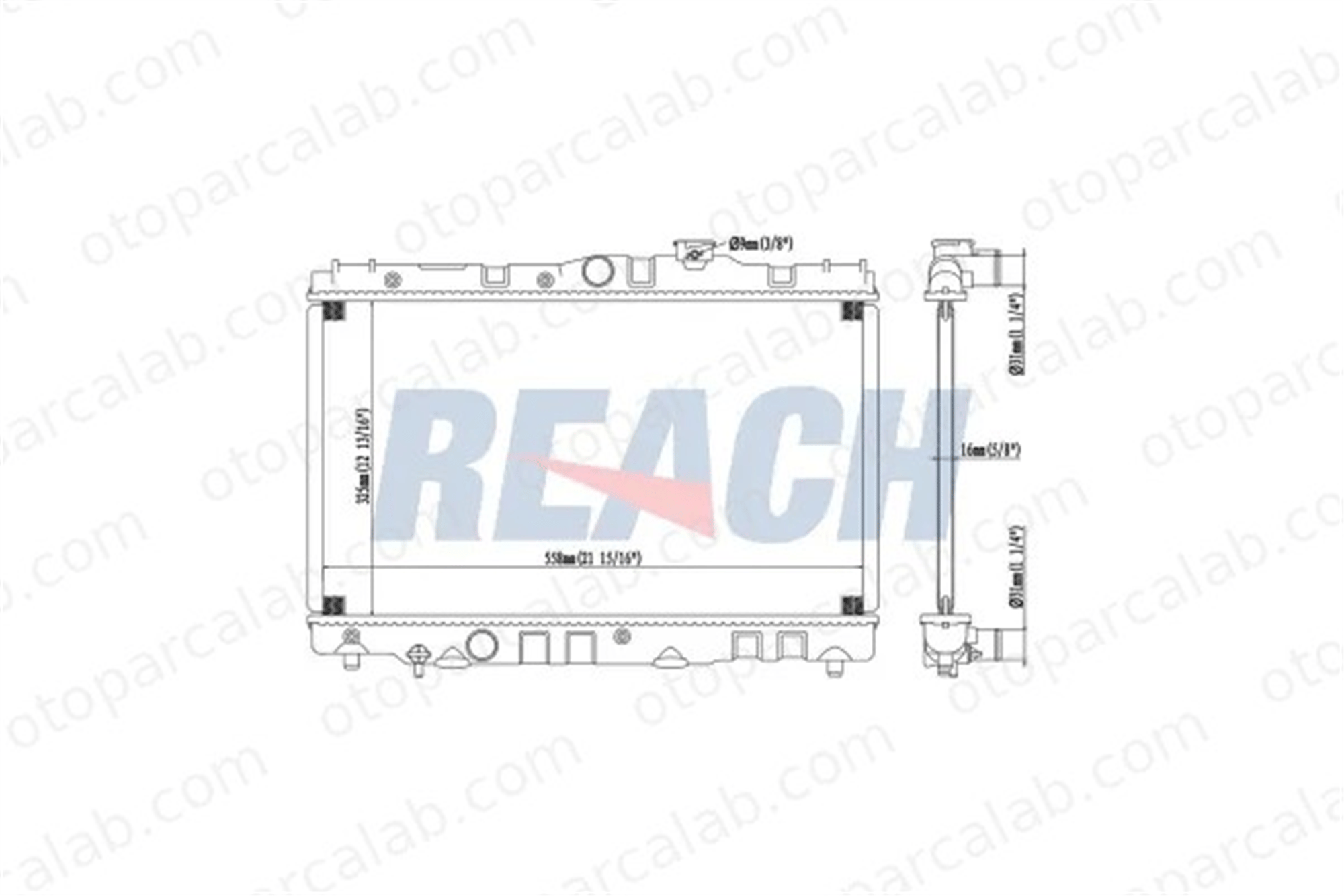 MAHER 10633 Su Radyatörü TOYOTA COROLLA CARINA V 1640011170 1640016150