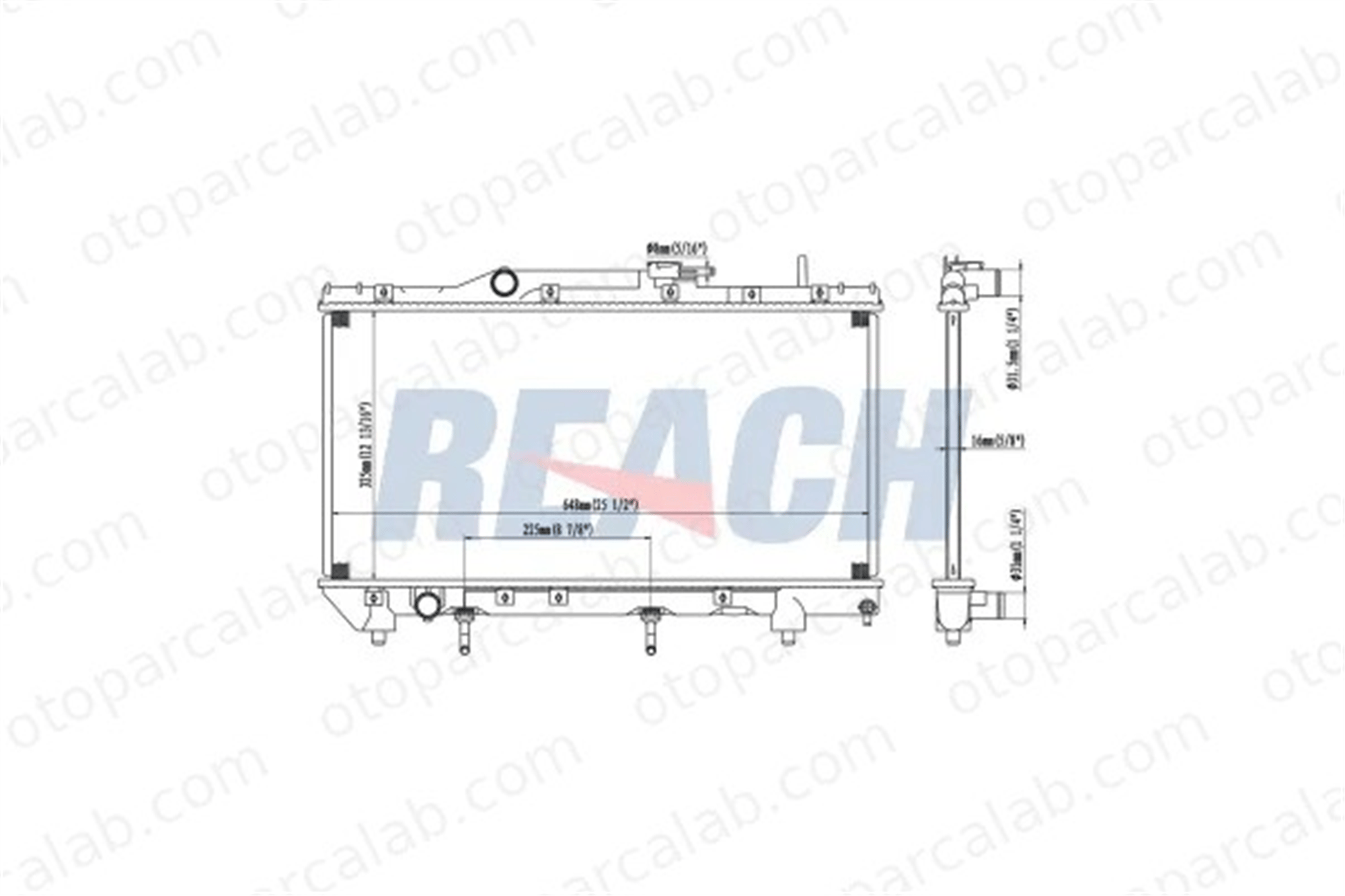 MAHER 10634 Su Radyatörü TOYOTA CARINA E VI CARINA E VI Sedan 1640002160 1640011580