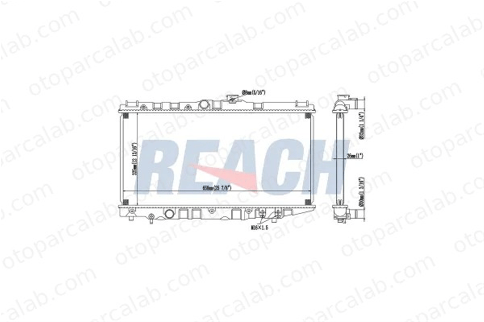 MAHER 10638 Su Radyatörü TOYOTA COROLLA Station Wagon CARINA V Sedan 1640011191 1640011190