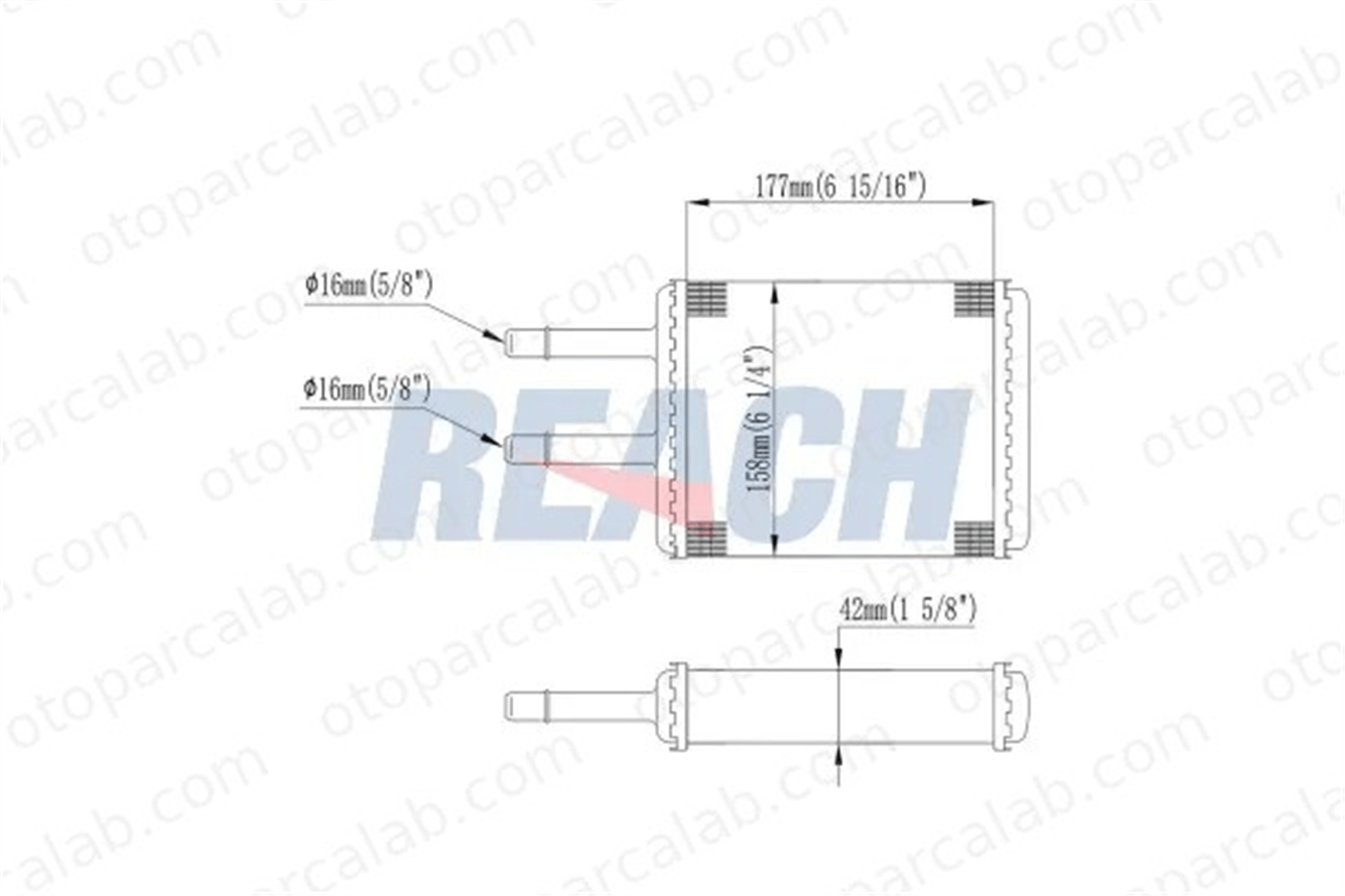 MAHER 10675 Kalorifer Radyatörü MAZDA 626 IV Hatchback 626 IV GA5R61A10 CA0961A10