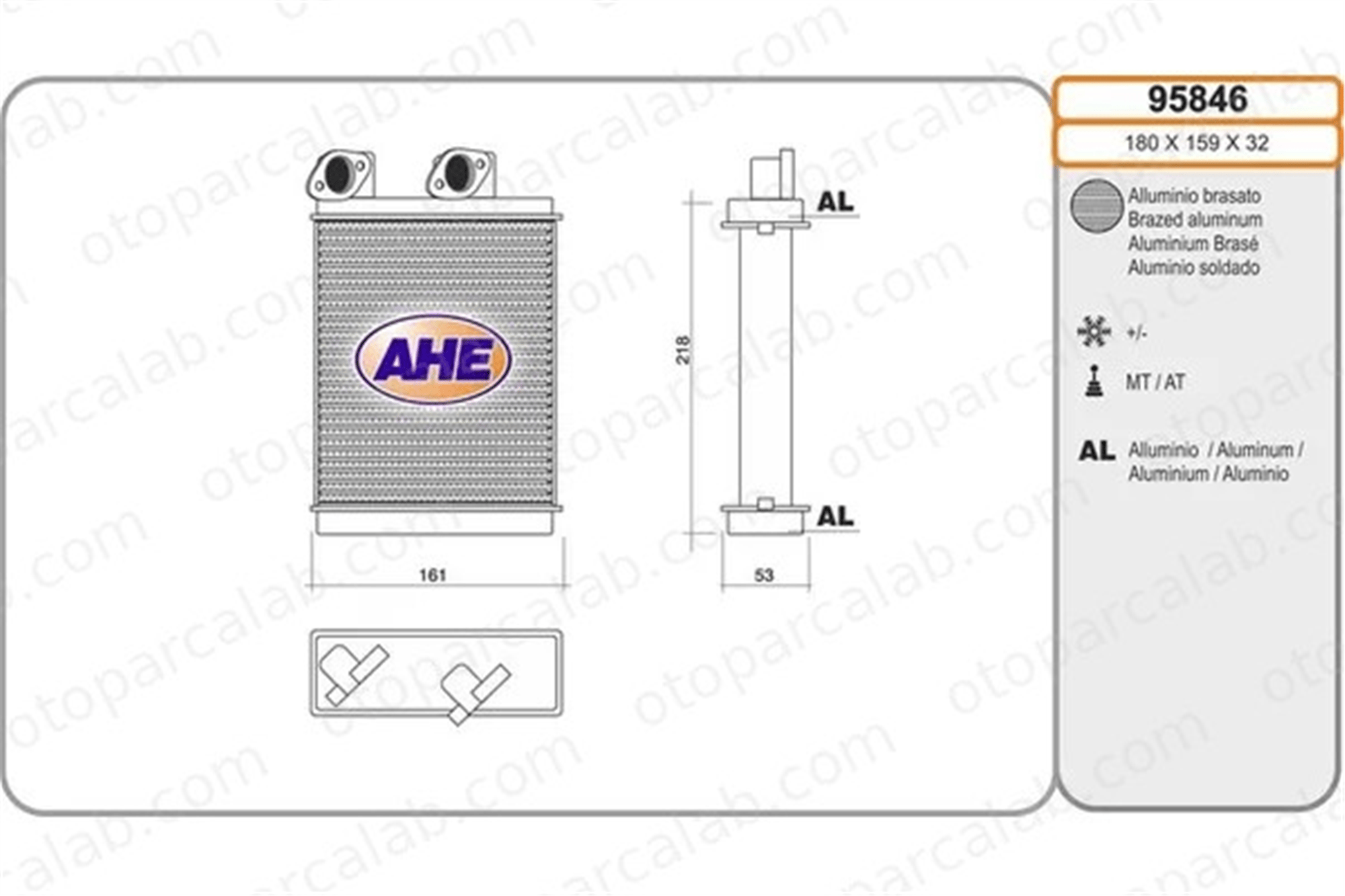 MAHER 10723 Kalorifer Radyatörü MITSUBISHI L200 / TRITON MN123461