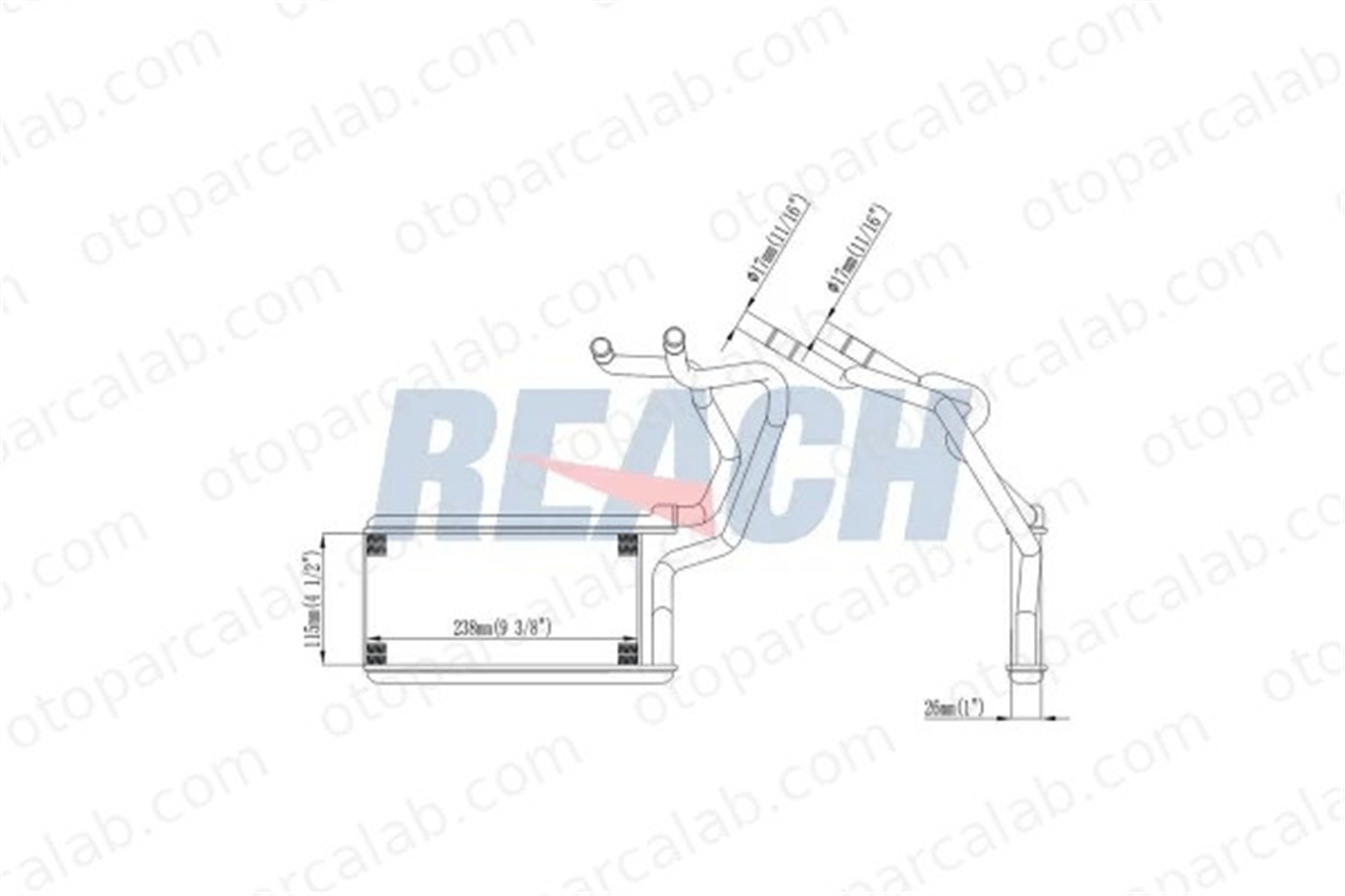 MAHER 10724 Kalorifer Radyatörü MITSUBISHI L200 / TRITON 7801A382 5027003182
