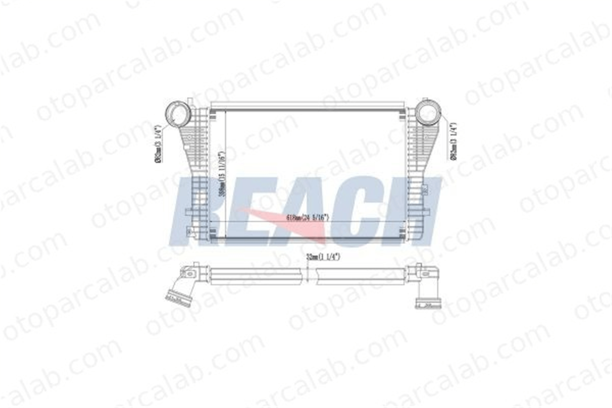 MAHER 10775 Turbo Radyatörü AUDI A3 A3 Sportback 1K0145803T 1K0145803
