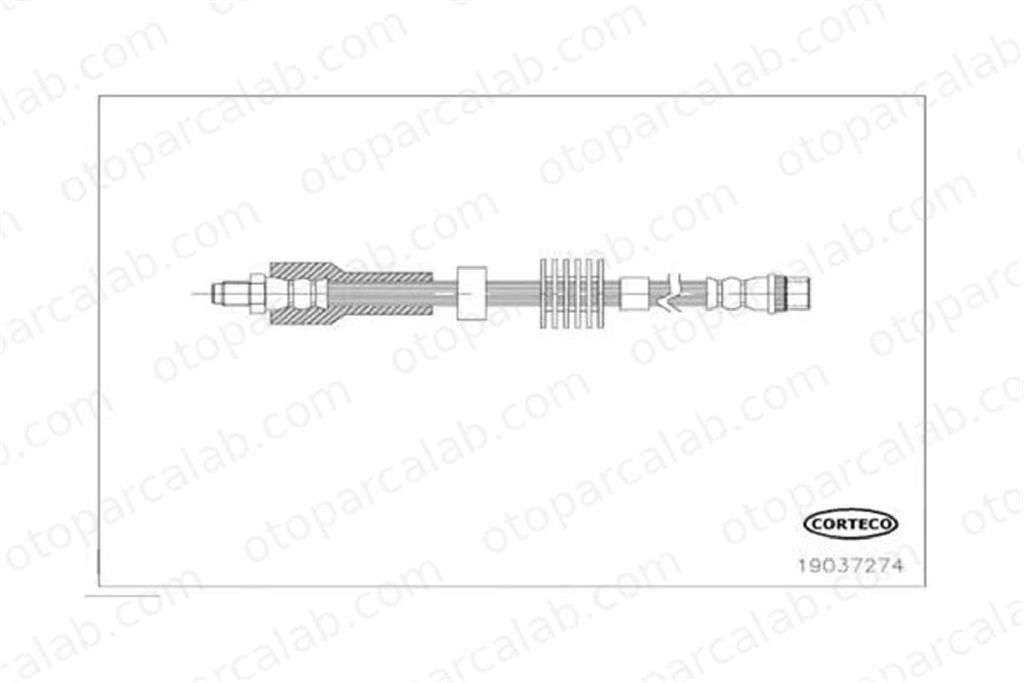 MAHER 13578 Fren Hortumu Ön Sağ veya Sol CITROËN DS4 C4 II 4806N6