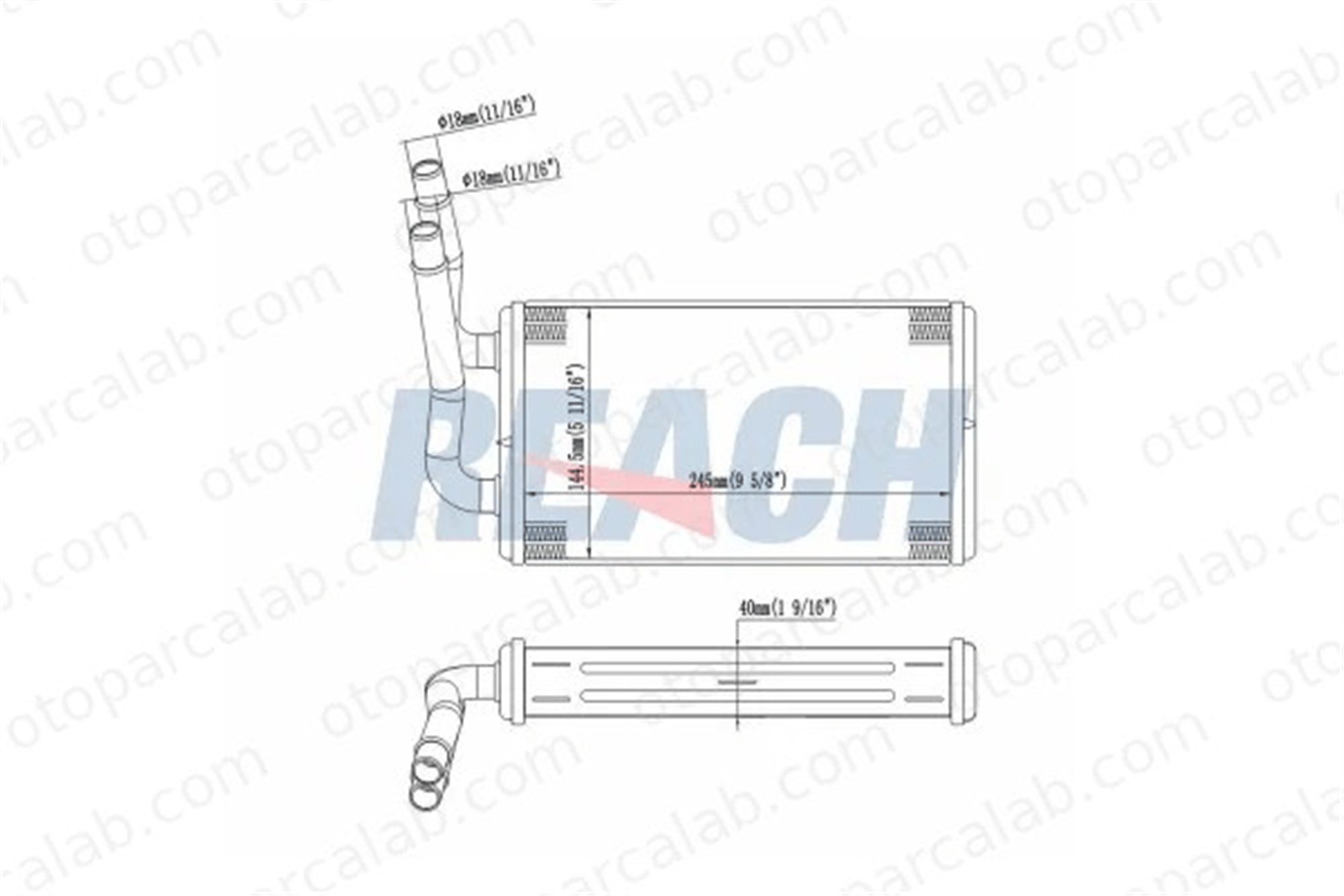 MAHER 14703 Kalorifer Radyatörü FORD TRANSIT Panelvan/Van TRANSIT Platform şasi 1406321 6C1118B539AA