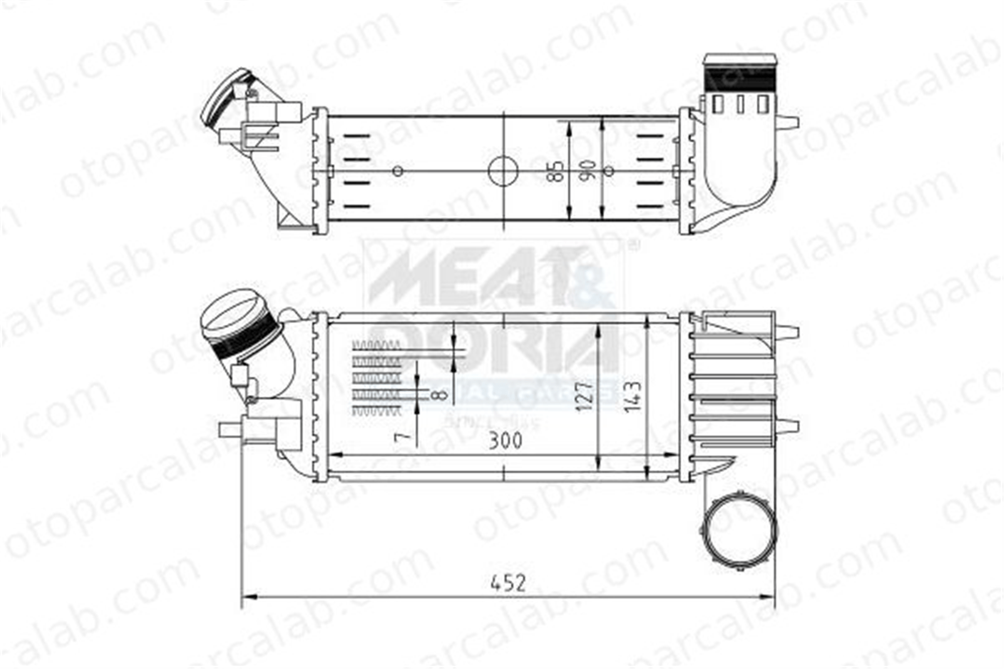 MAHER 14774 Turbo Radyatörü CITROËN C5 I C5 I Break 384F3 00000384F3