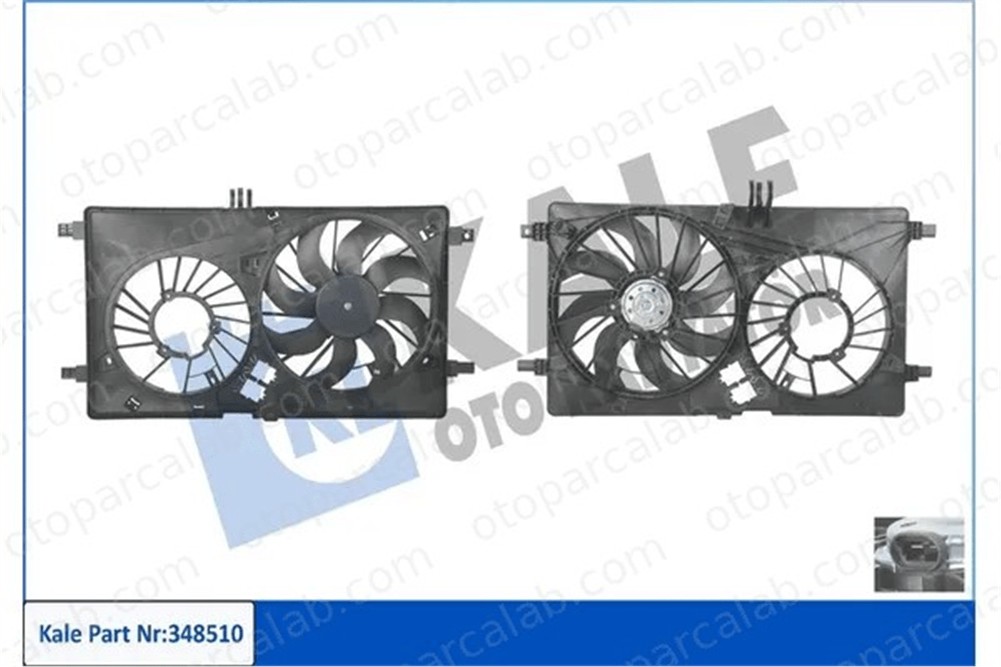 MAHER 19257 Radyatör Fan ve Motoru RENAULT MASTER III Panelvan/Van MASTER III Platform şasi 214754524R 921209221R
