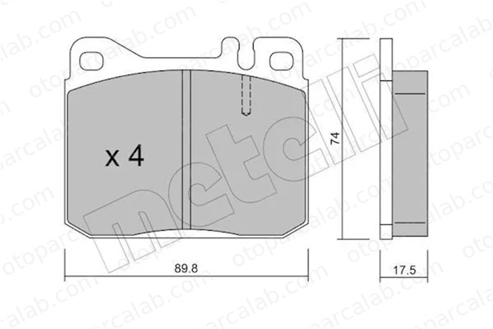 MAHER 23553 Fren Disk Balata Ön MERCEDES-BENZ S-SERISI 123 Sedan A0004205920 4205920