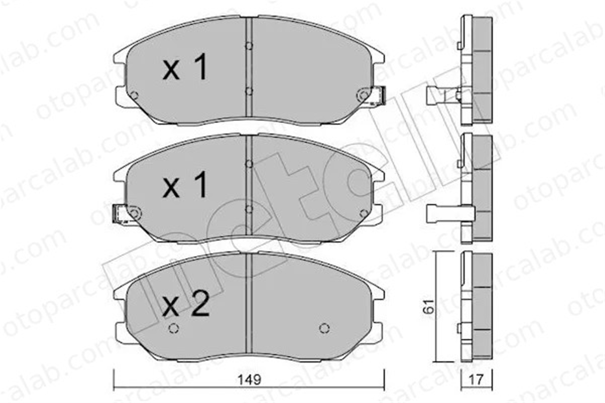 MAHER 23698 Fren Disk Balata Ön SSANGYONG RODIUS I HYUNDAI TERRACAN 581013FA00 4K52Y3323Z