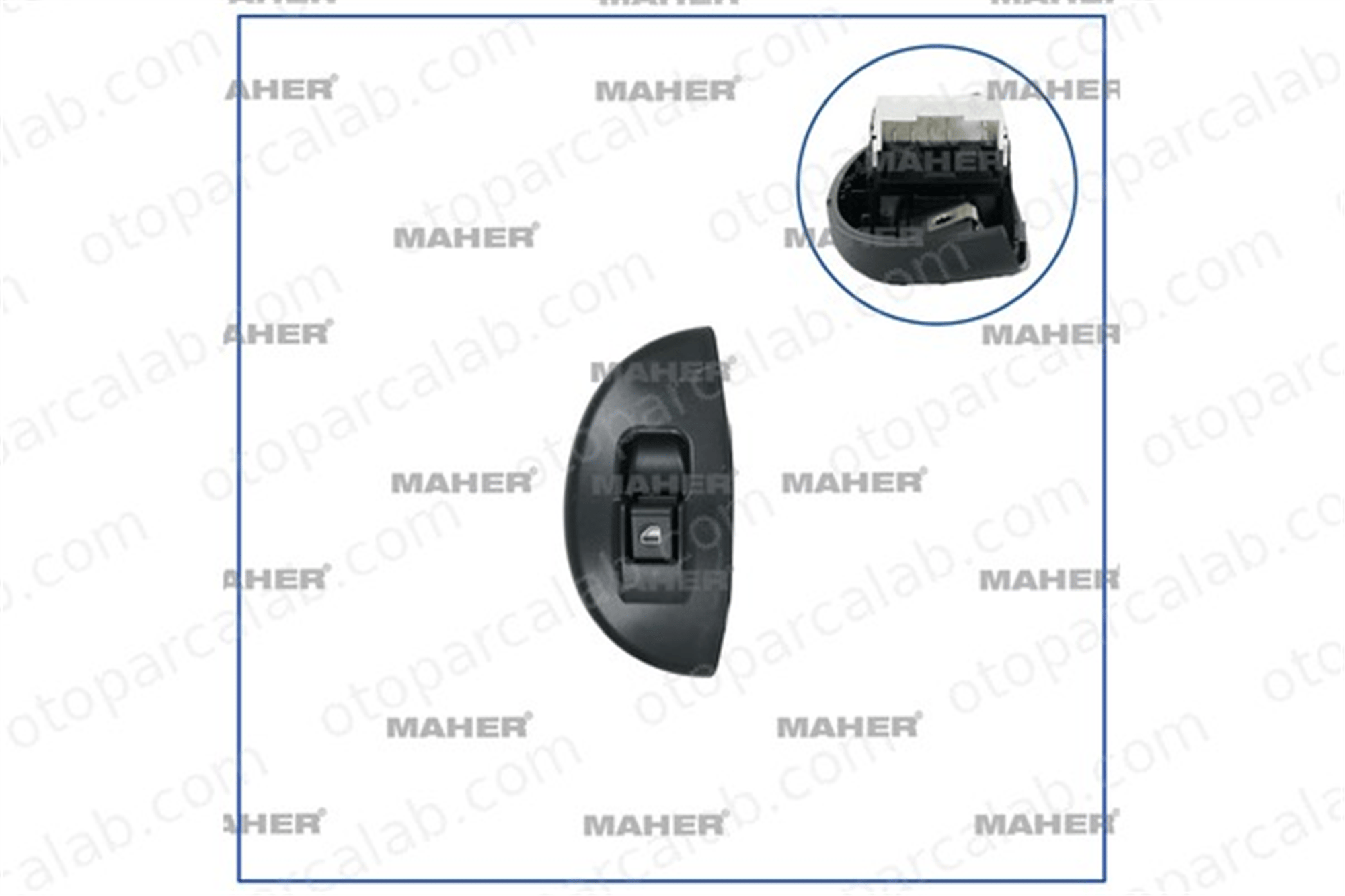 MAHER 26476 Cam Açma Düğmesi Ön Sağ FIAT PALIO PALIO Weekend 717137614