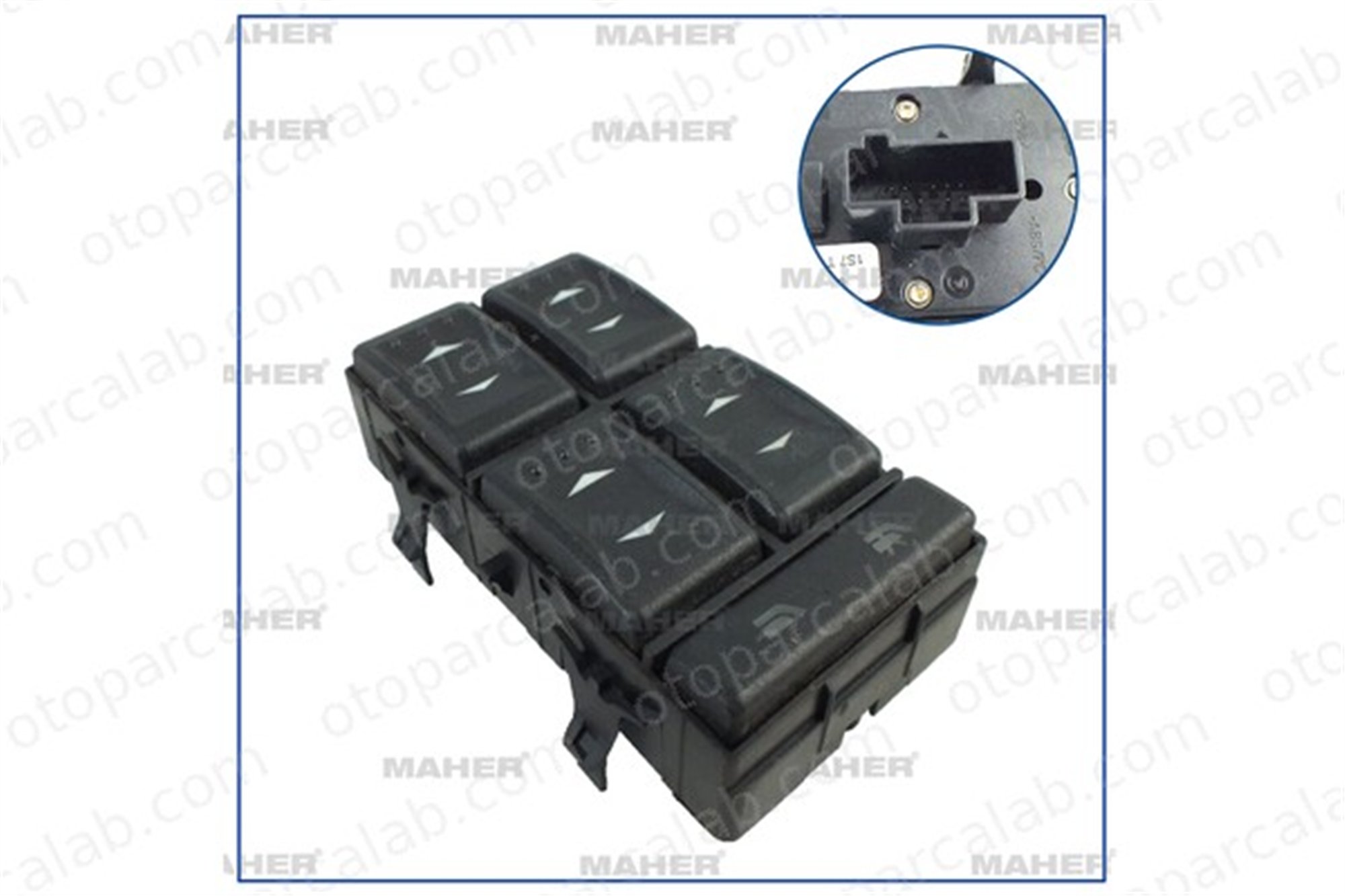 MAHER 26520 Cam Açma Düğmesi Ön Sol FORD MONDEO III Sedan MONDEO III 1S7T14A132BE 1115432