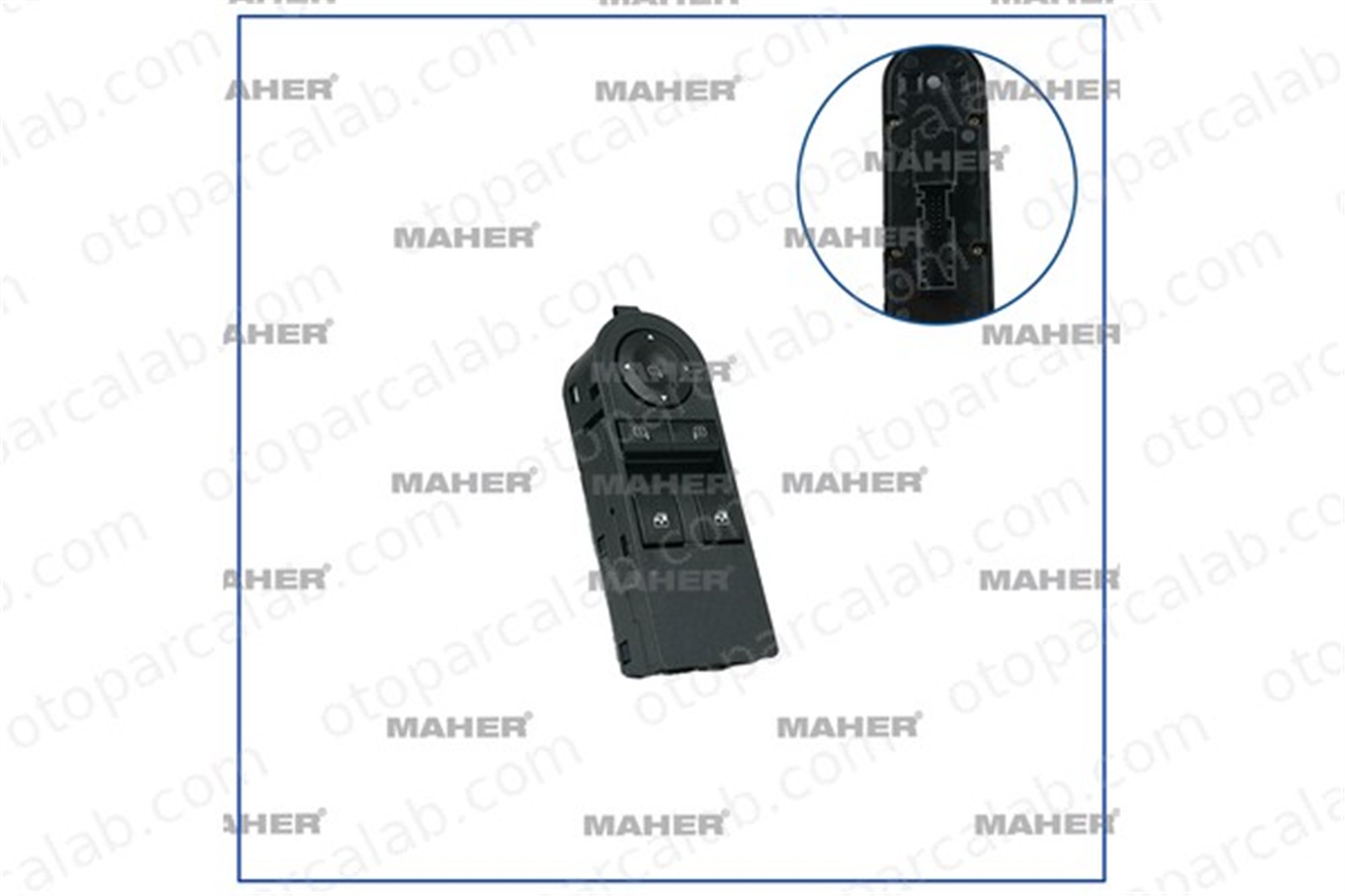 MAHER 26529 Cam Açma Düğmesi Ön Sol OPEL ASTRA H ASTRA H Station wagon 6240449 13183692