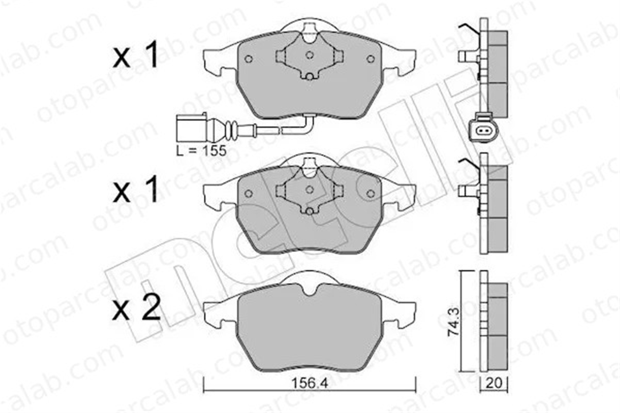 MAHER 30307 Fren Disk Balata Ön SEAT LEON VW BORA I 1J0698151M 1J0698151K