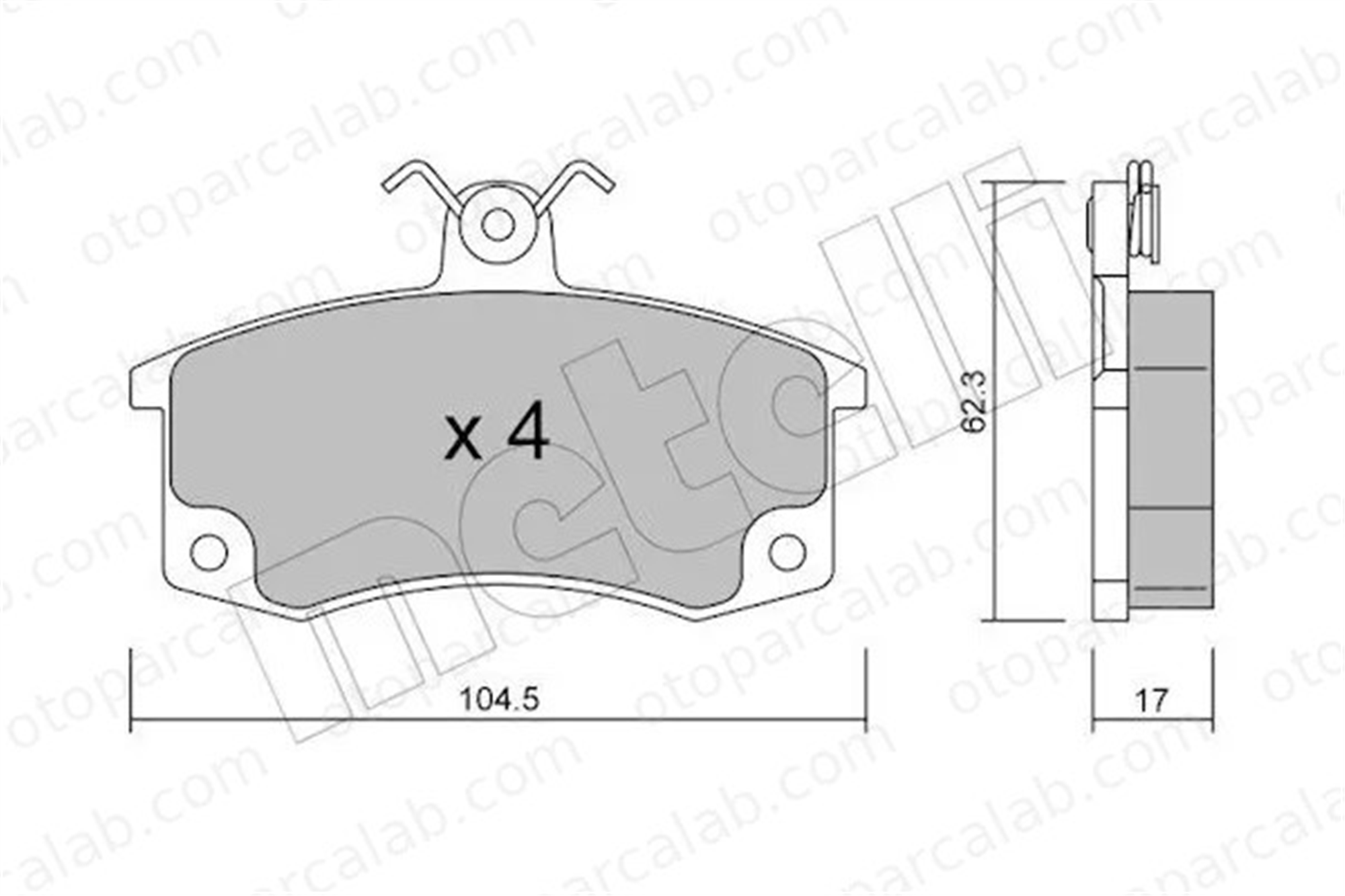 MAHER 31041B Fren Disk Balata Ön LADA SAMARA SAMARA Sedan 21083501089 21083501080