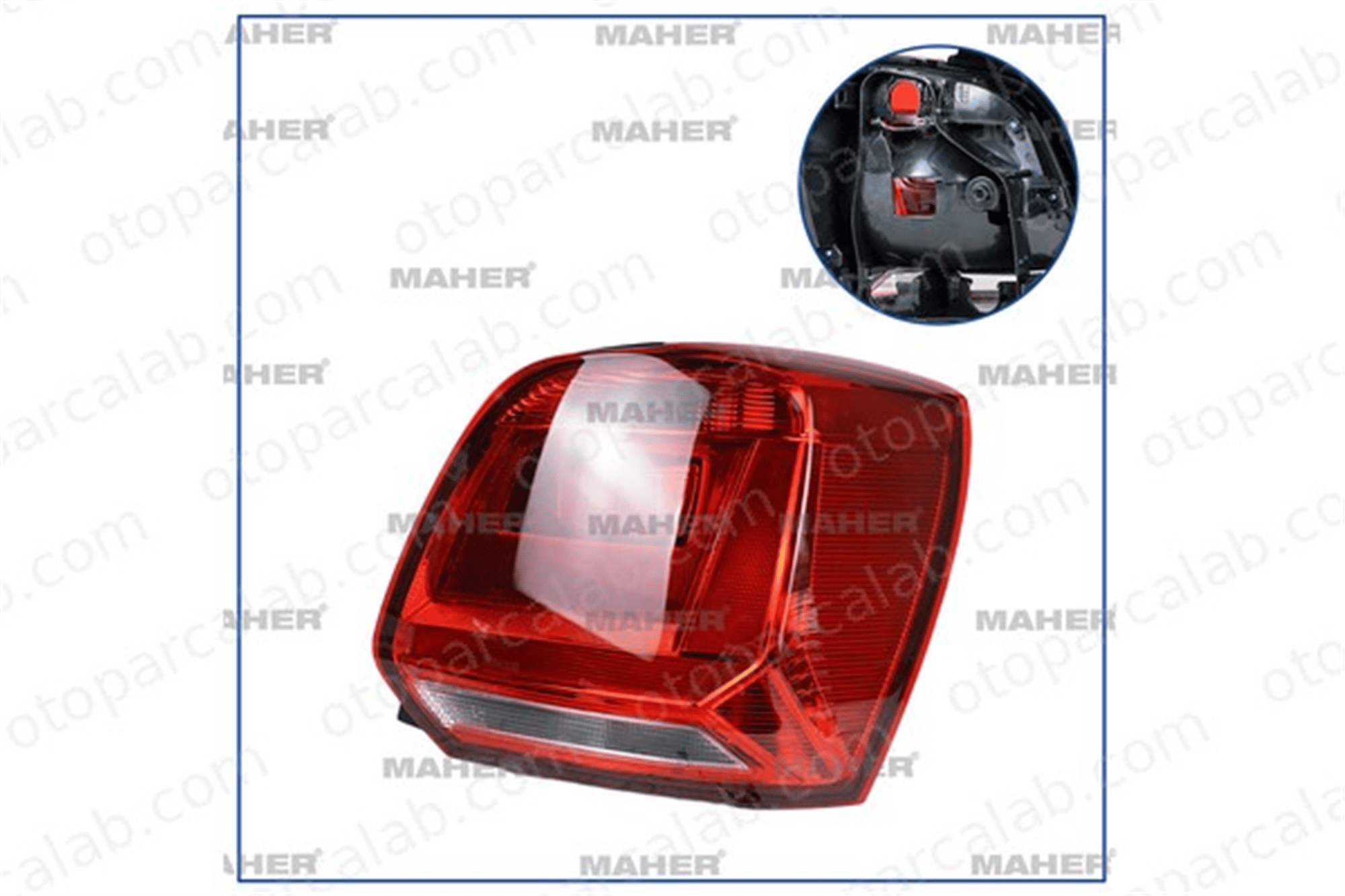 MAHER 33077 Stop Lambası Sağ VW POLO V 6C0945096 6C0945096D